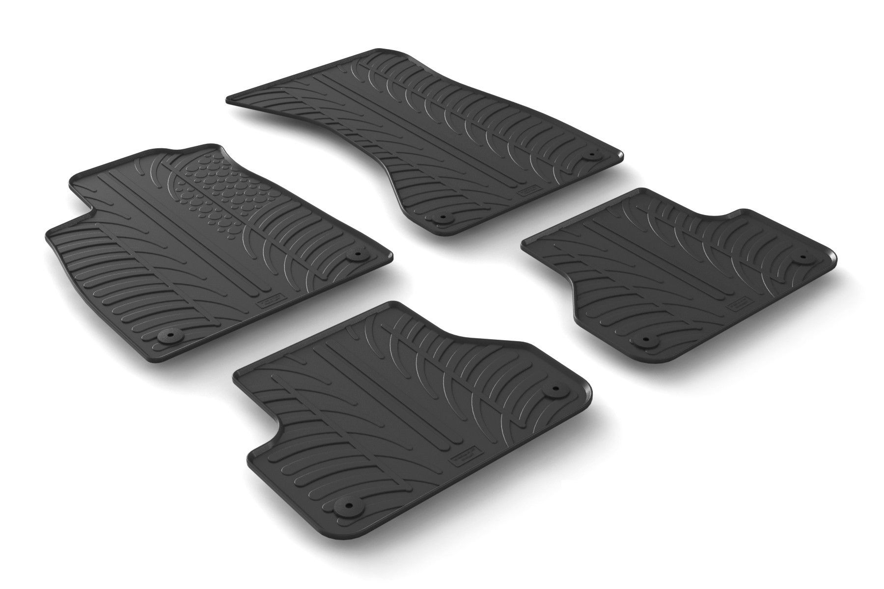 Set tappeti su misura in gomma - compatibile per Audi A4 4p (11/15>09/24) - Audi A4 Allroad (06/16>) - Audi A4 Avant (11/15>10/24)