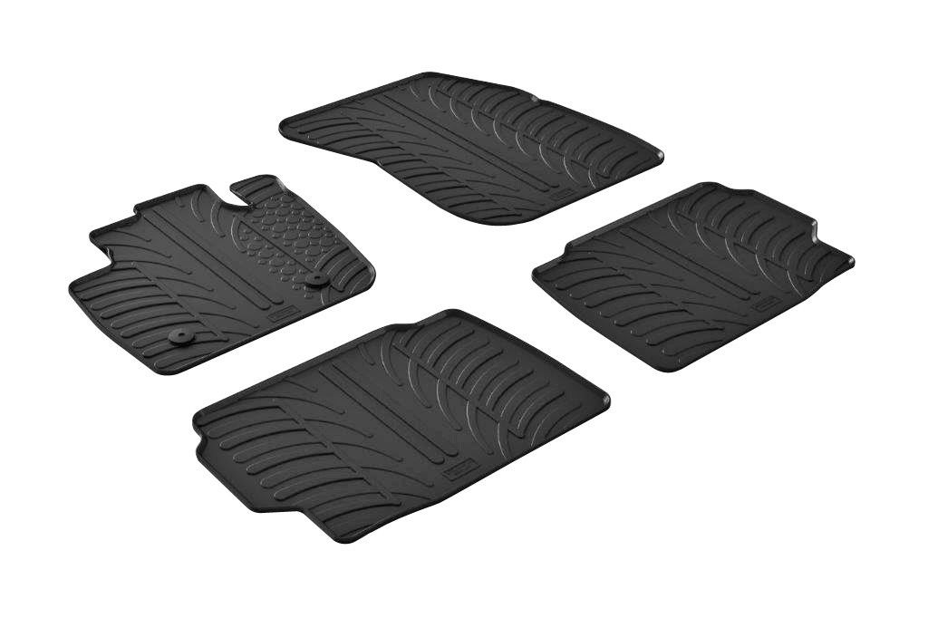 Set tappeti su misura in gomma - compatibile per Ford Mondeo 4p (11/14>02/22) - Ford Mondeo Hybrid (11/14>02/22) - Ford Mondeo Wagon (11/14>02/22)