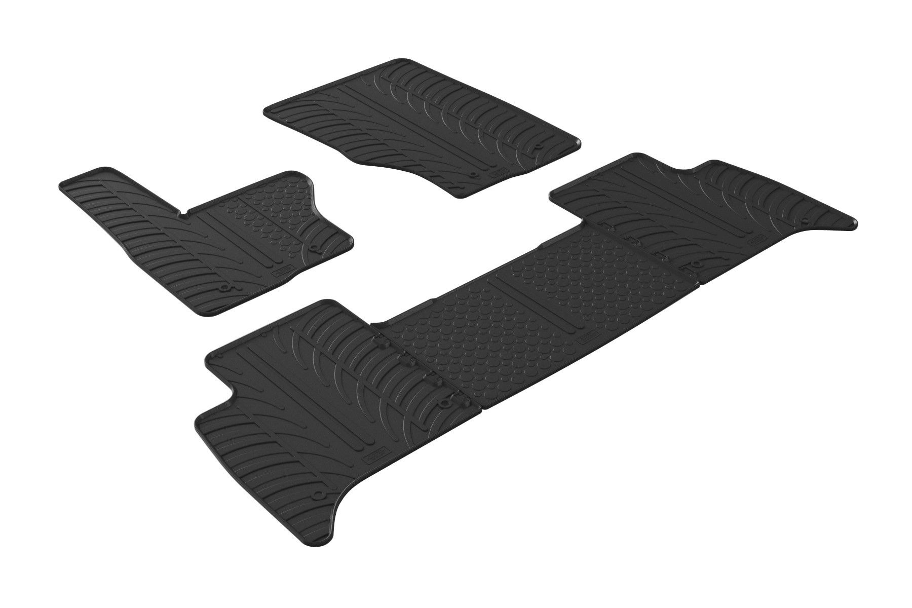 Set tappeti su misura in gomma - compatibile per Land Rover Discovery (01/17>) automatico