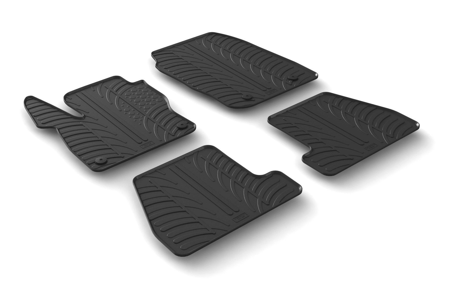 Set tappeti su misura in gomma - compatibile per Ford Focus 5p (11/14>05/18) - Ford Focus Wagon (11/14>05/18)