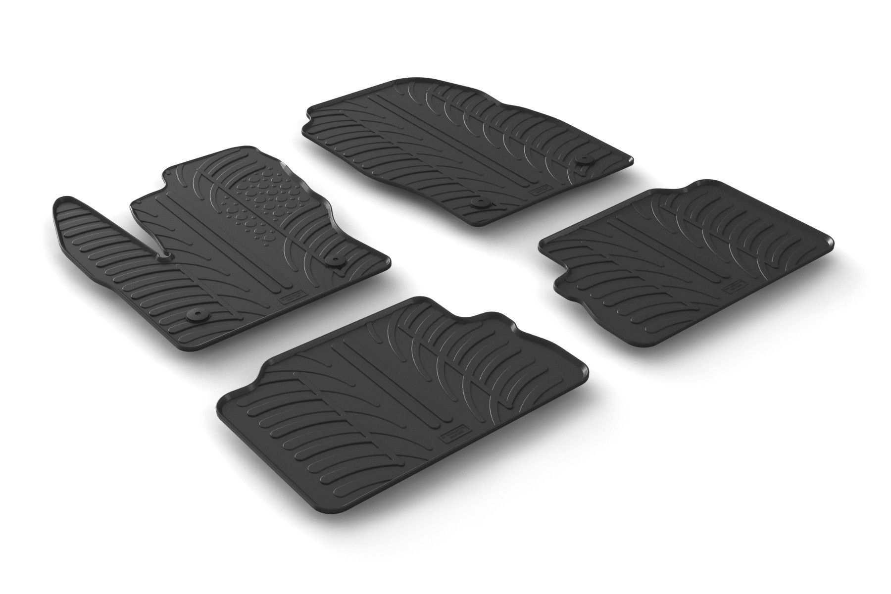Set tappeti su misura in gomma - compatibile per Ford Kuga (11/16>10/19)