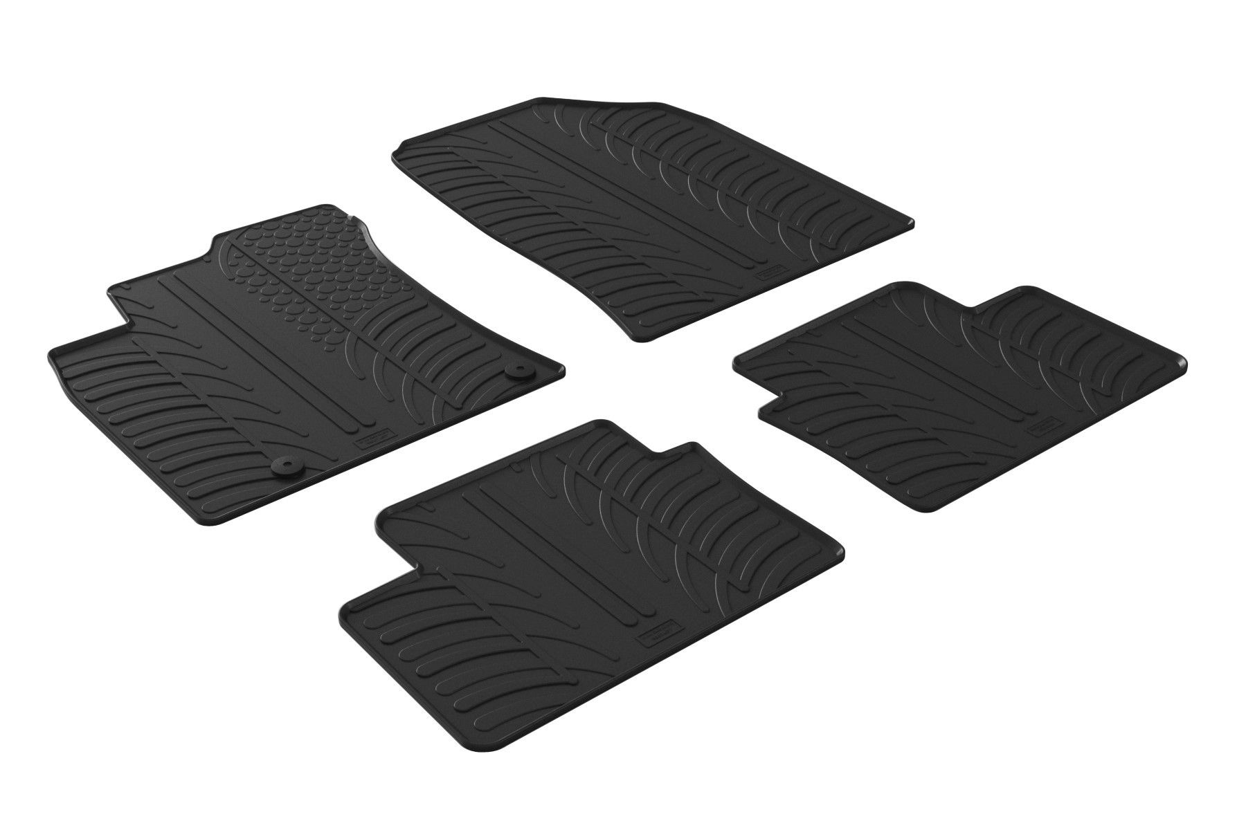 Set tappeti su misura in gomma - compatibile per Kia Ceed 5p (10/18>09/21) - Kia Ceed Sportswagon (10/18>09/21) - Kia ProCeed Shooting Brake (03/19>09/21) - Kia XCeed (11/19>07/22) - Kia Ceed 5p (10/