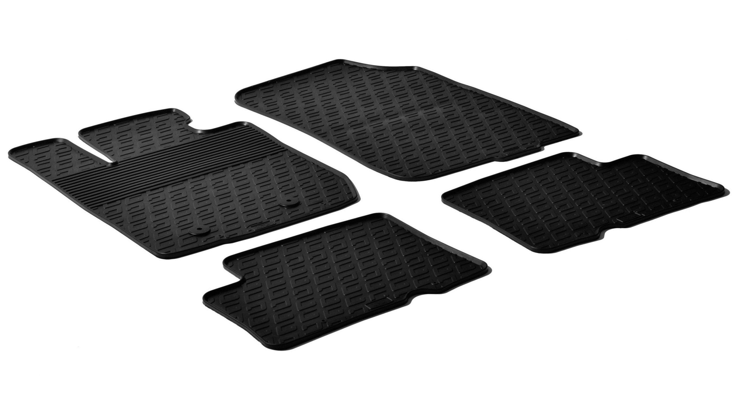 Set tappeti su misura in gomma - compatibile per Dacia Duster (05/10>01/18)