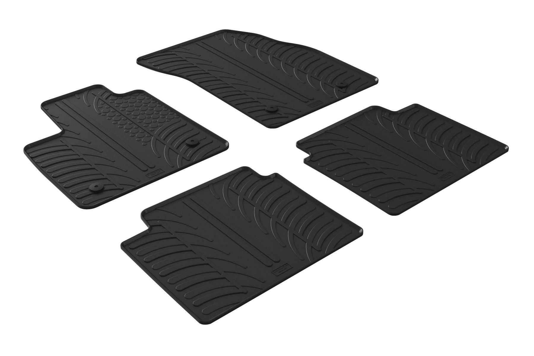 Set tappeti su misura in gomma - compatibile per Ford Focus 5p (06/18>09/21) - Ford Focus sw (06/18>09/21) - Ford Focus 5p (10/21>) - Ford Focus sw (10/21>)