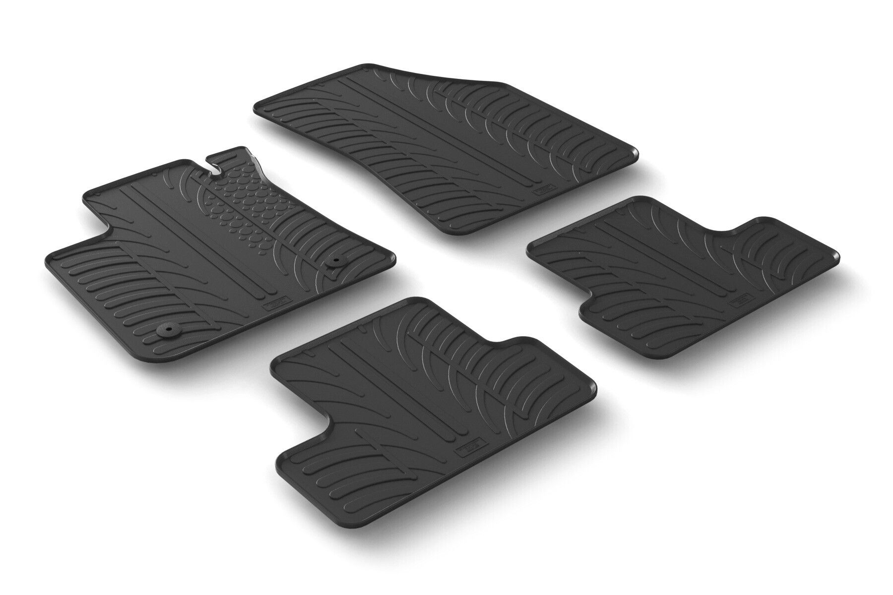Set tappeti su misura in gomma - compatibile per Renault Megane IV Berlina (01/16>07/20) - Renault Megane IV Sporter (10/16>07/20) - Renault Megane IV Berlina (08/20>12/23) - Renault Megane IV Sporte