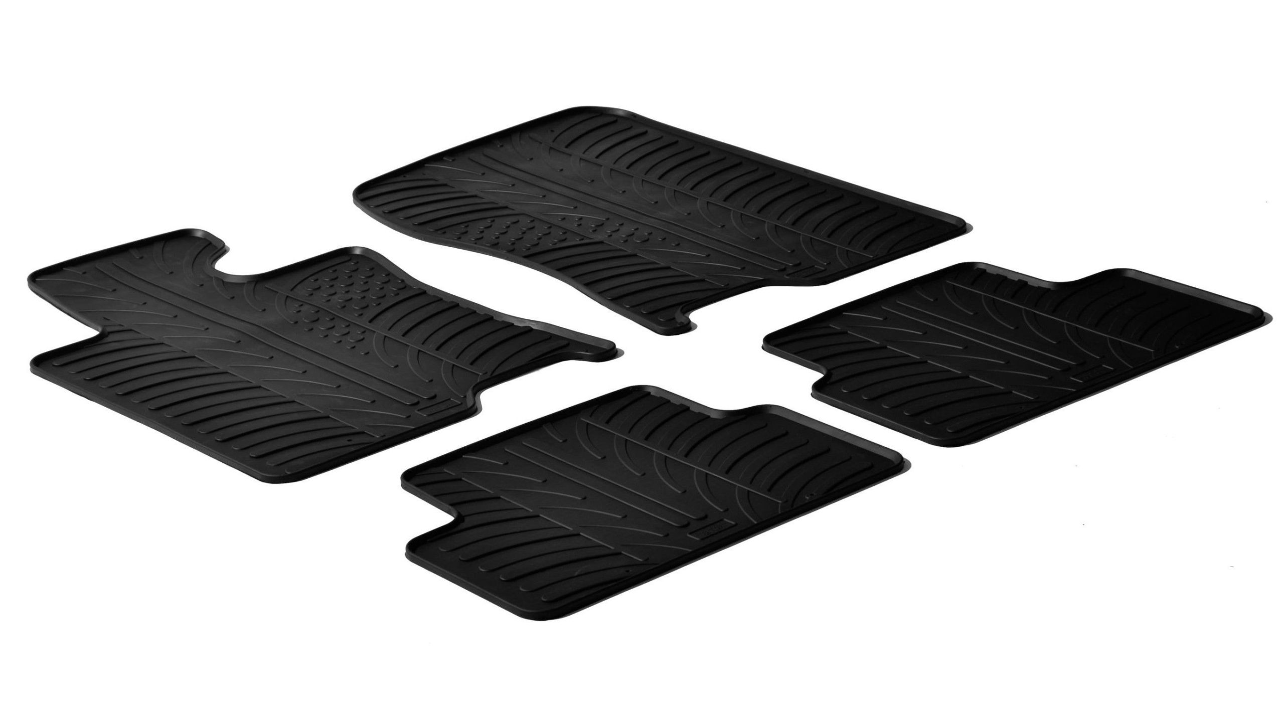 Set tappeti su misura in gomma - compatibile per Honda Accord 4p (06/08>09/14) - Honda Accord Tourer (07/08>12/13)