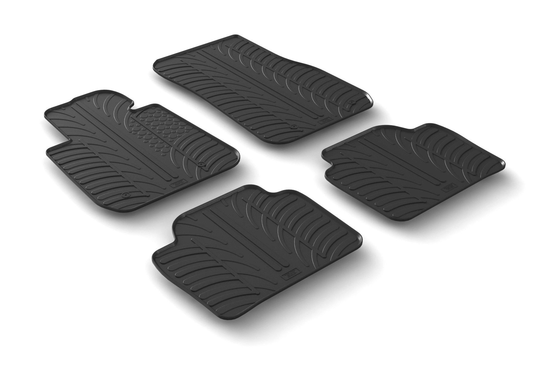 Set tappeti su misura in gomma - compatibile per Bmw Serie 3 (F30) (02/12>11/18) - Bmw Serie 3 Touring (F31) (06/12>07/19)