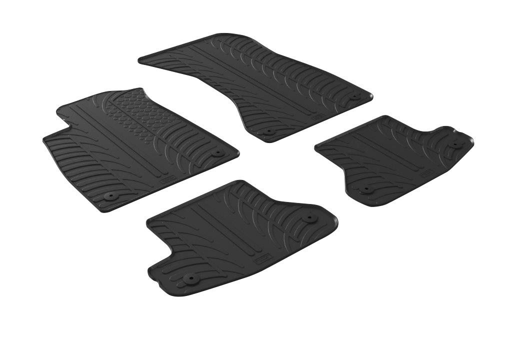 Set tappeti su misura in gomma - compatibile per Audi A5 Cabrio (03/17>09/24) - Audi A5 Coupè (09/16>09/24)