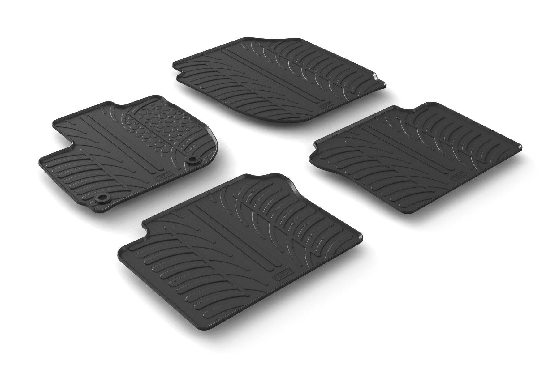 Set tappeti su misura in gomma - compatibile per Honda HR-V (09/15>10/21)