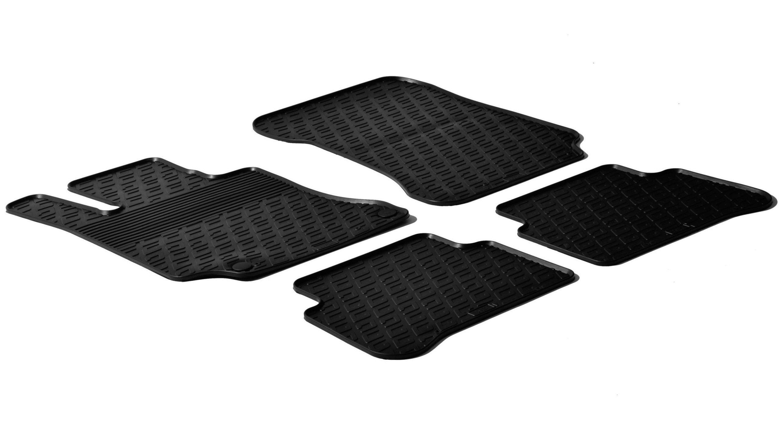 Set tappeti su misura in gomma - compatibile per Mercedes Classe E 4p (03/09>06/16) - Mercedes Classe E sw (09/09>11/16)