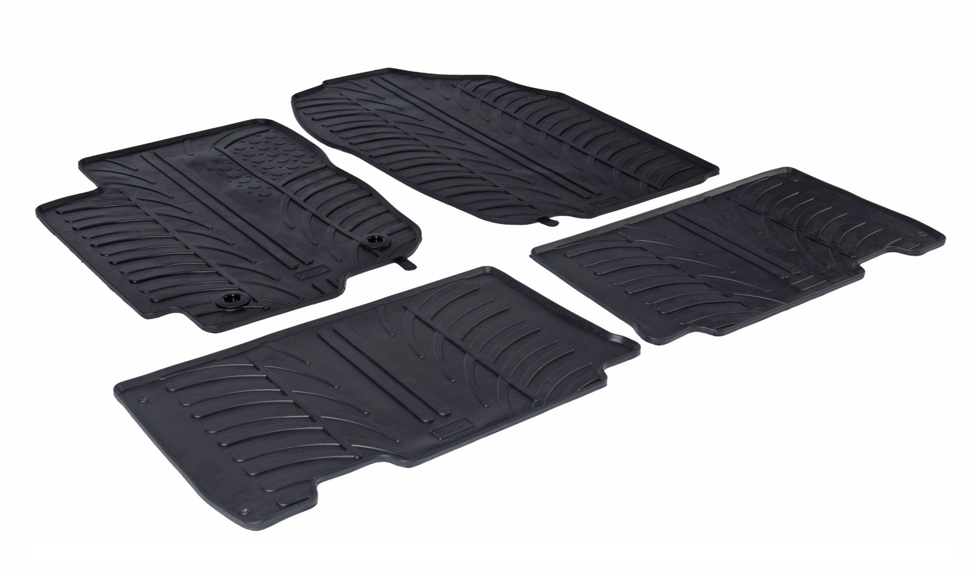 Set tappeti su misura in gomma - compatibile per Toyota Rav4 (03/13>02/19) no 4x4, no automatico
