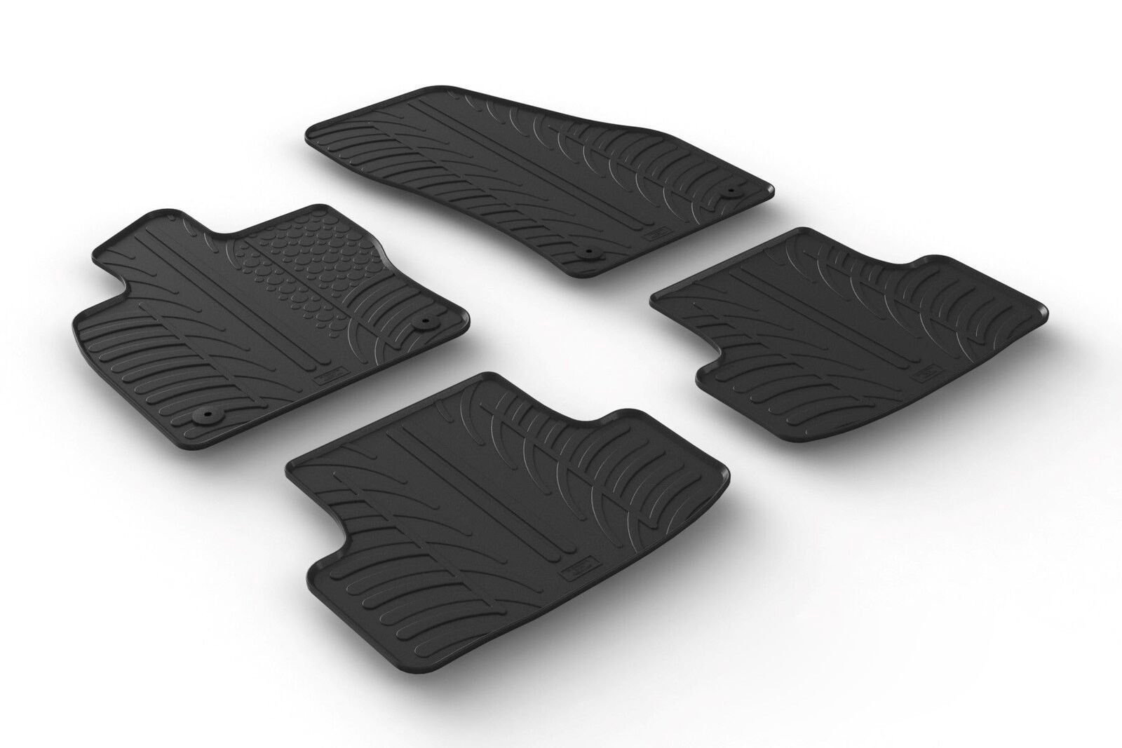 Set tappeti su misura in gomma - compatibile per Skoda Karoq (12/17>)