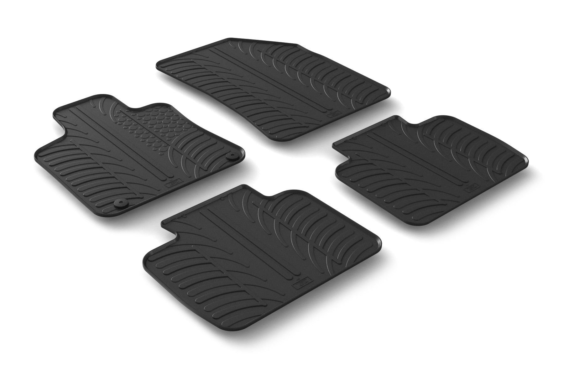 Set tappeti su misura in gomma - compatibile per Peugeot 508 4p (06/18>03/23) - Peugeot 508 sw (01/19>03/23) - Peugeot 508 4p (04/23>) - Peugeot 508 sw (04/23>)