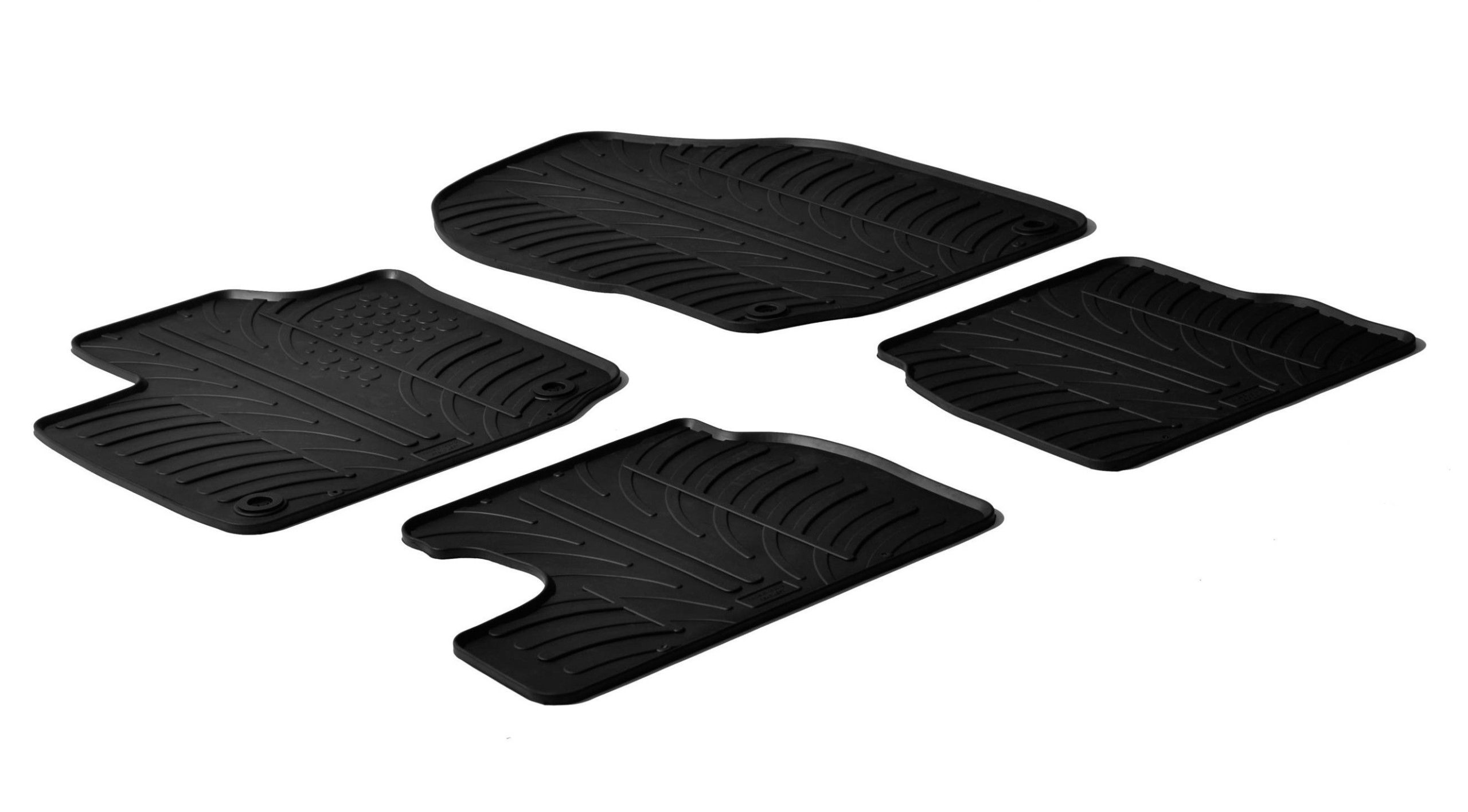 Set tappeti su misura in gomma - compatibile per Honda Civic 5p (02/12>02/17) benzina - Honda Civic Tourer (04/14>04/18) benzina