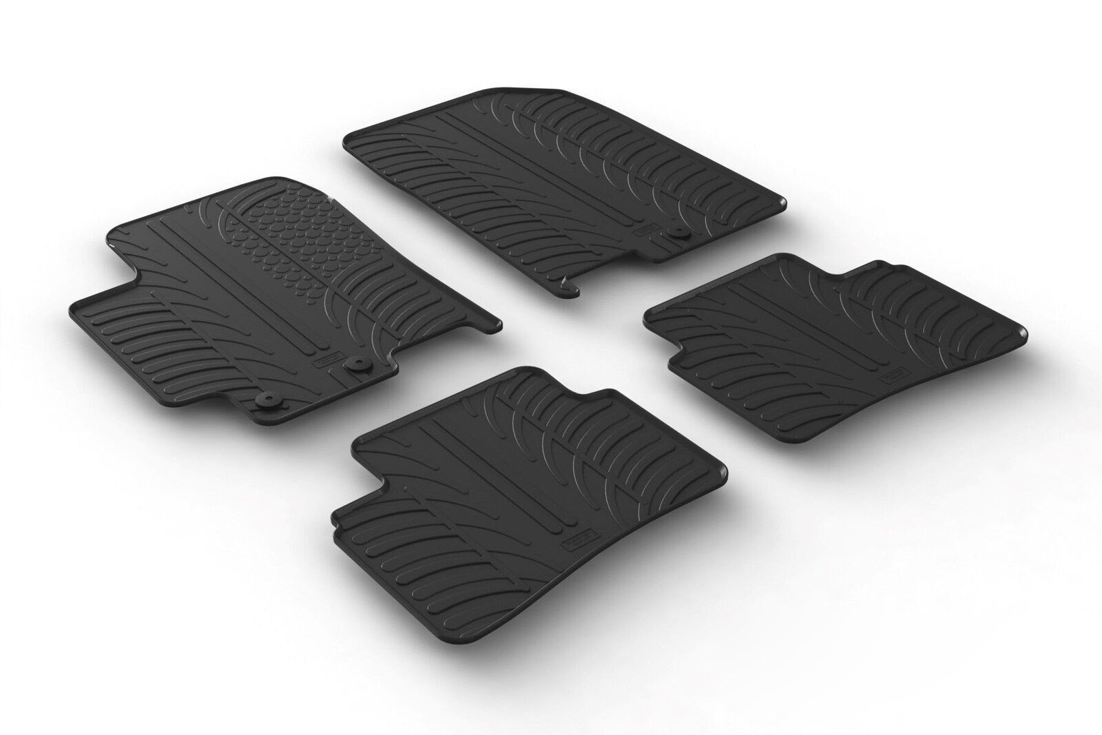 Set tappeti su misura in gomma - compatibile per Kia Rio 5p (04/17>08/20) - Kia Stonic (10/17>09/20) - Kia Rio 5p (09/20>12/23) - Kia Stonic (10/20>)