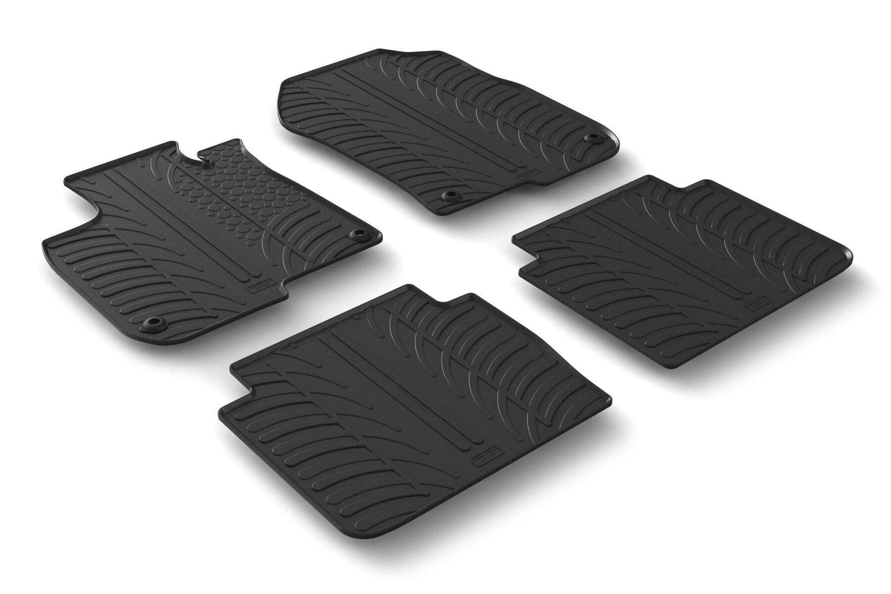 Set tappeti su misura in gomma - compatibile per Honda CR-V (11/18>08/23) manuale