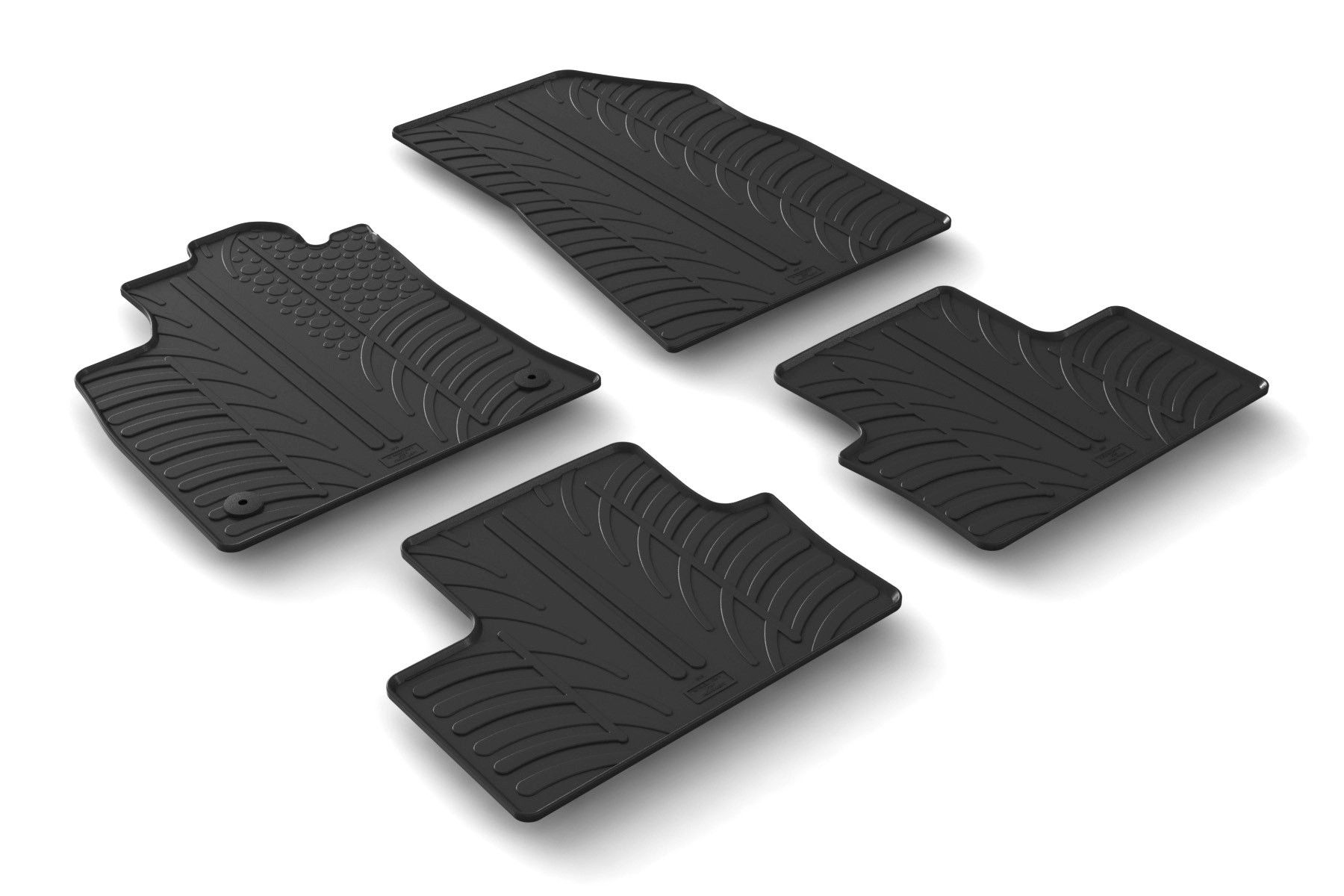 Set tappeti su misura in gomma - compatibile per Renault Clio V 5p (08/19>10/25) - Mitsubishi Colt (12/23>) manuale