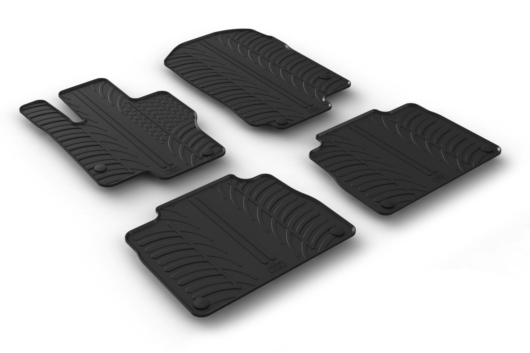 Set tappeti su misura in gomma - compatibile per Mercedes GLE (01/19>) automatico