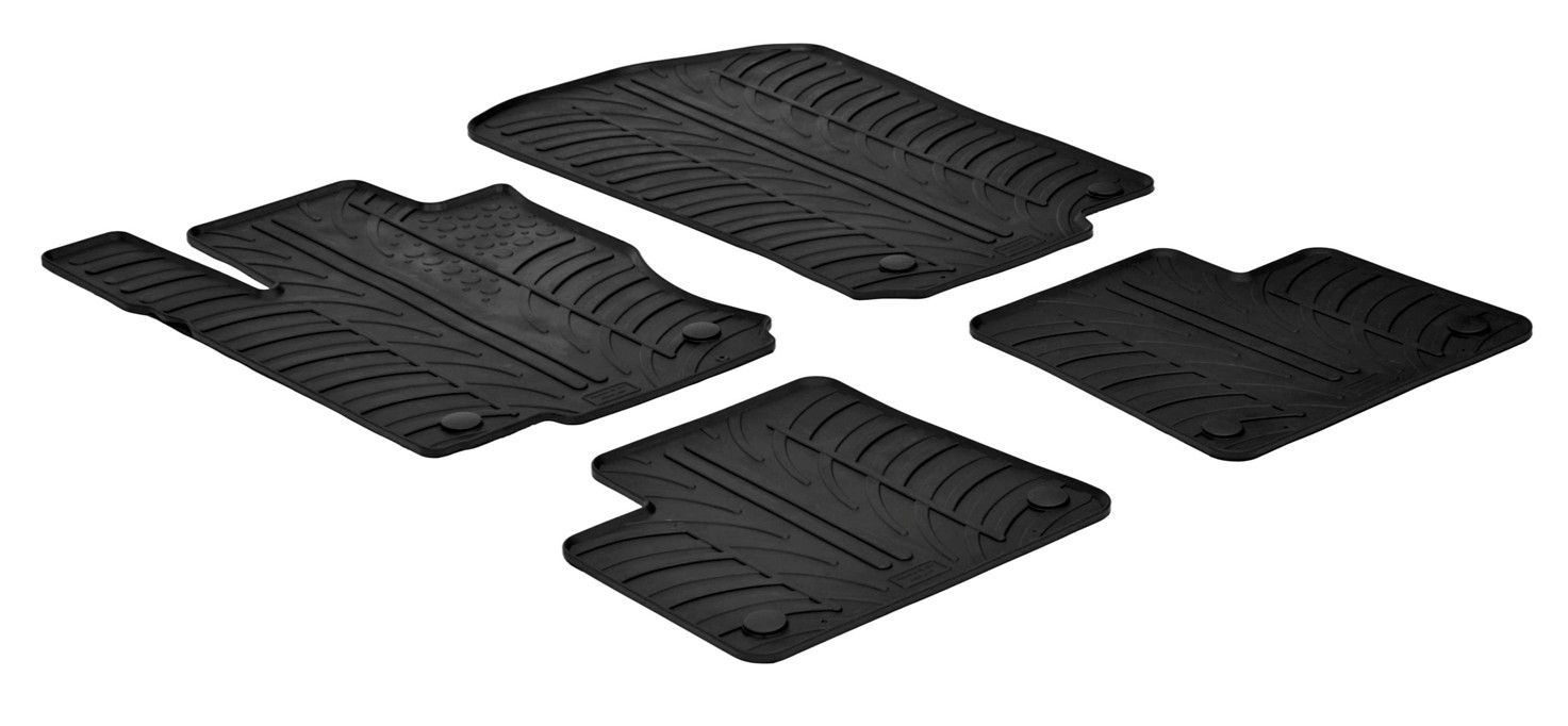 Set tappeti su misura in gomma - compatibile per Mercedes GLE 5p (07/15>12/18) - Mercedes ML (10/11>12/15)