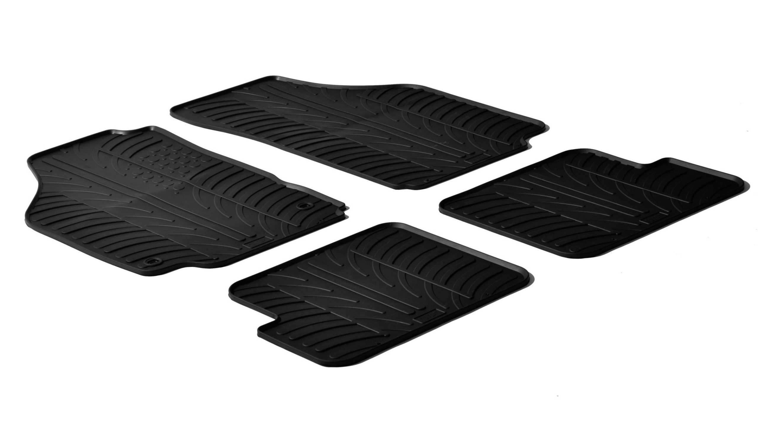 Set tappeti su misura in gomma - compatibile per Lancia Ypsilon 3p (09/03>05/11) - Lancia Ypsilon Unyca 3p (06/11>12/13)