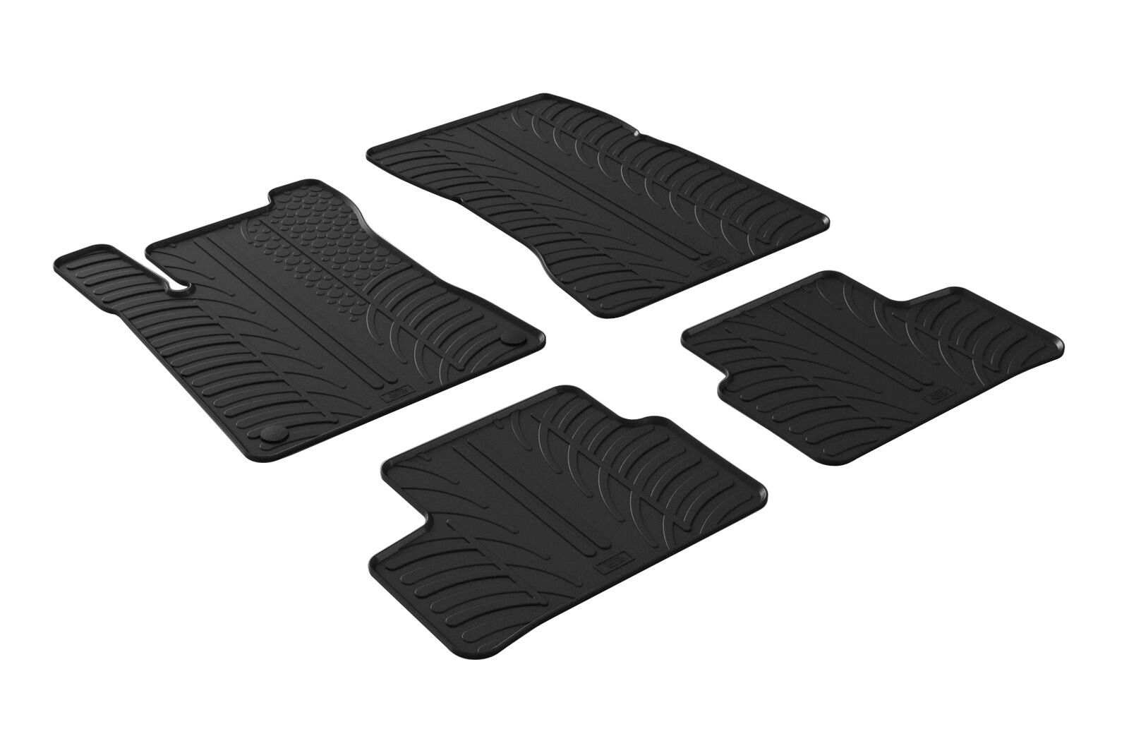 Set tappeti su misura in gomma - compatibile per Mercedes Classe A 5p (06/18>09/22) - Mercedes Classe B (02/19>09/22) - Mercedes GLA (04/20>05/23) - Mercedes Classe A 5p (10/22>) - Mercedes Classe B