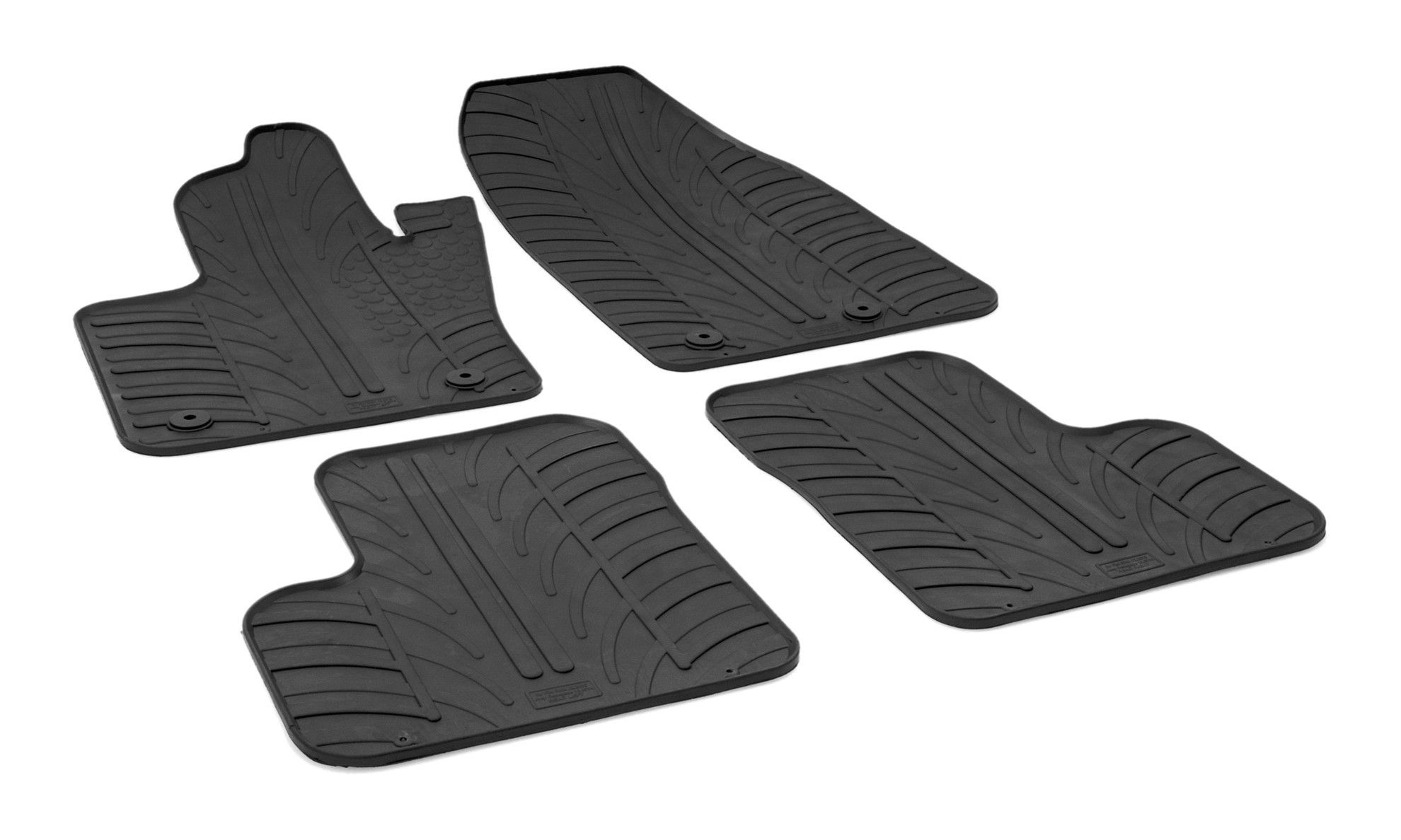 Set tappeti su misura in gomma - compatibile per Fiat 500X (02/15>05/25) - Jeep Renegade (09/14>)