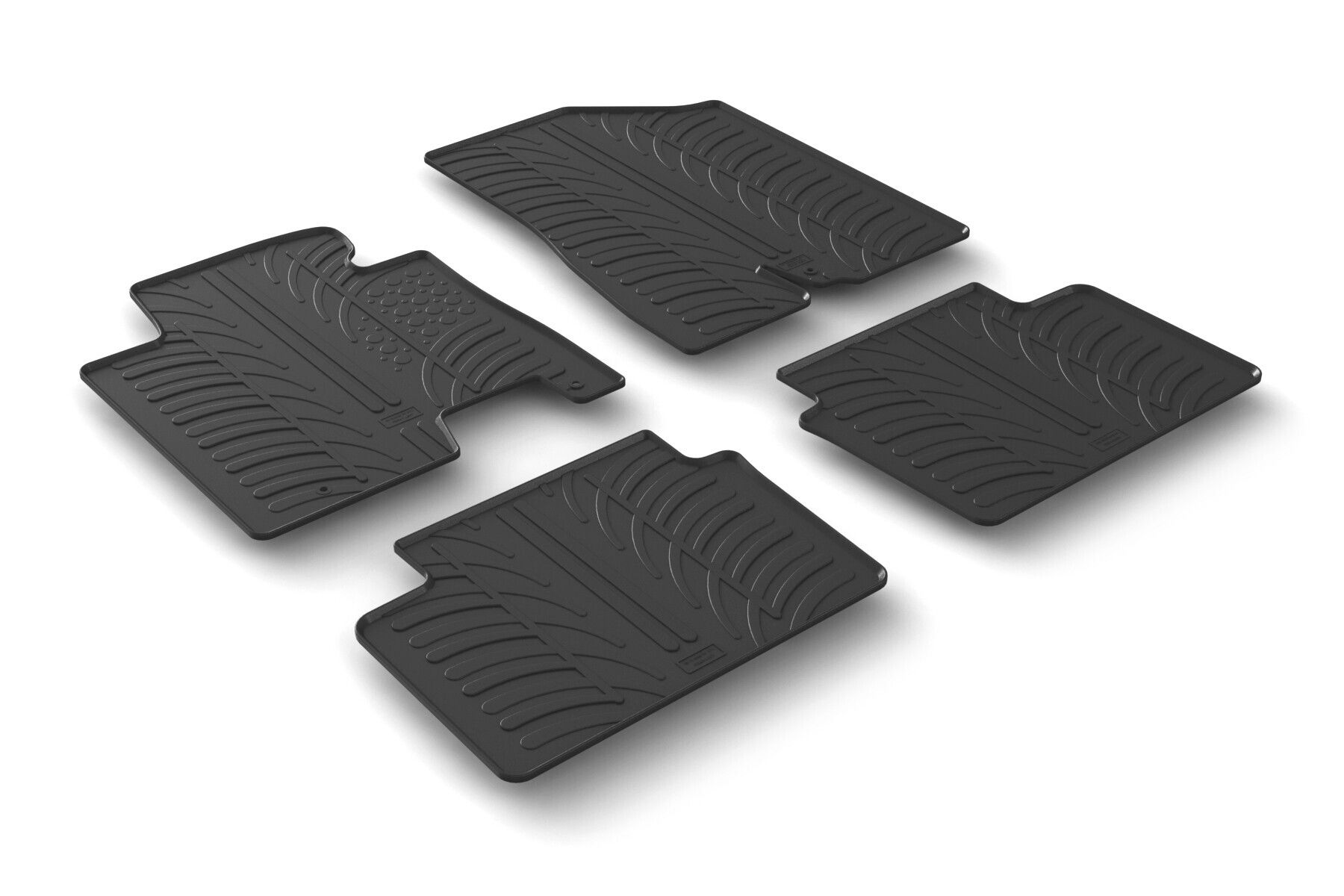 Set tappeti su misura in gomma - compatibile per Hyundai i30 3p (05/15>12/16) - Hyundai i30 5p (05/15>12/16) - Hyundai i30 Wagon (05/15>04/17) - Kia Cee'd 5p (10/15>09/18) - Kia Cee'd Sportswagon (10