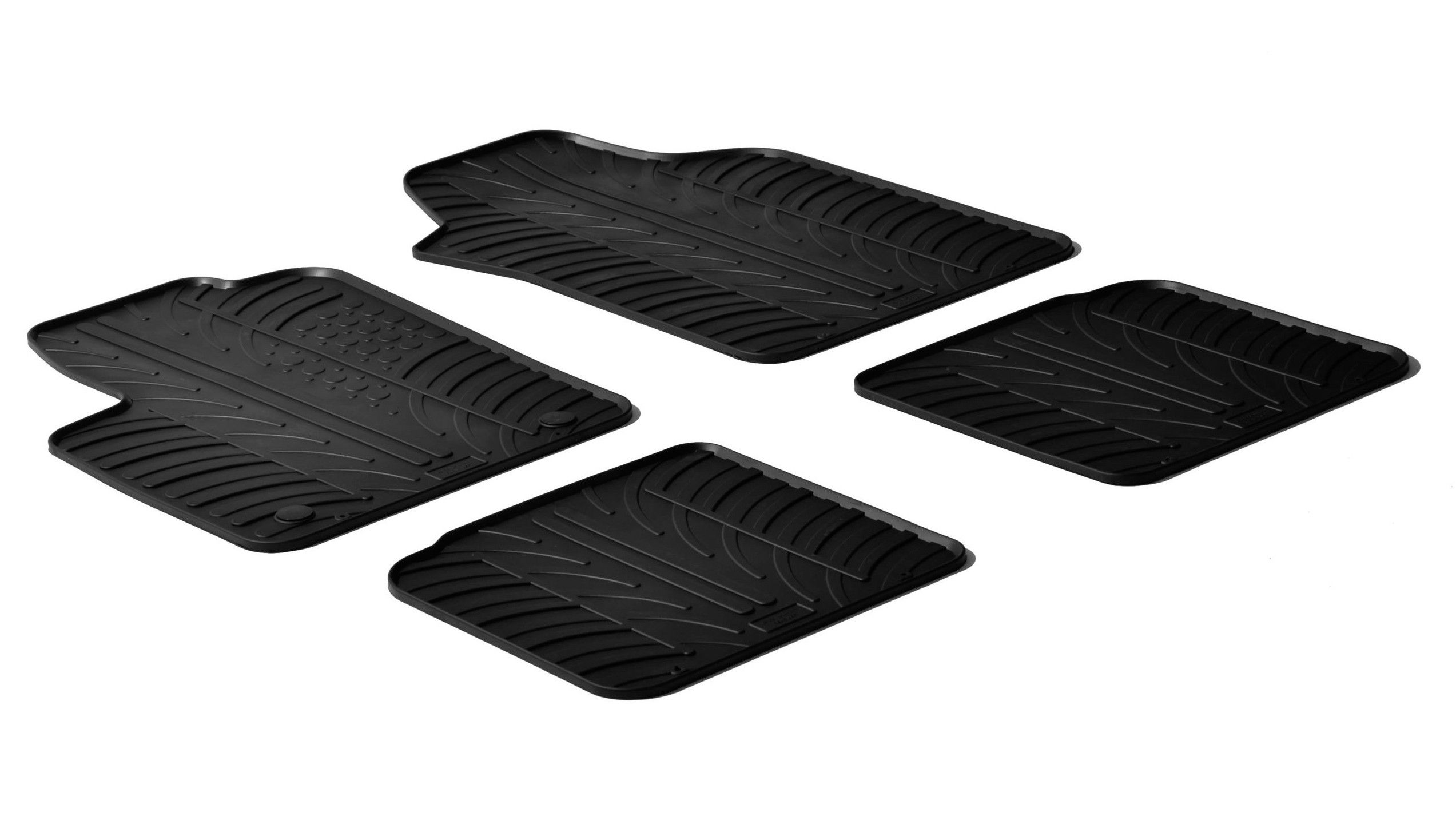 Set tappeti su misura in gomma - compatibile per Lancia Ypsilon 5p (06/11>11/24)
