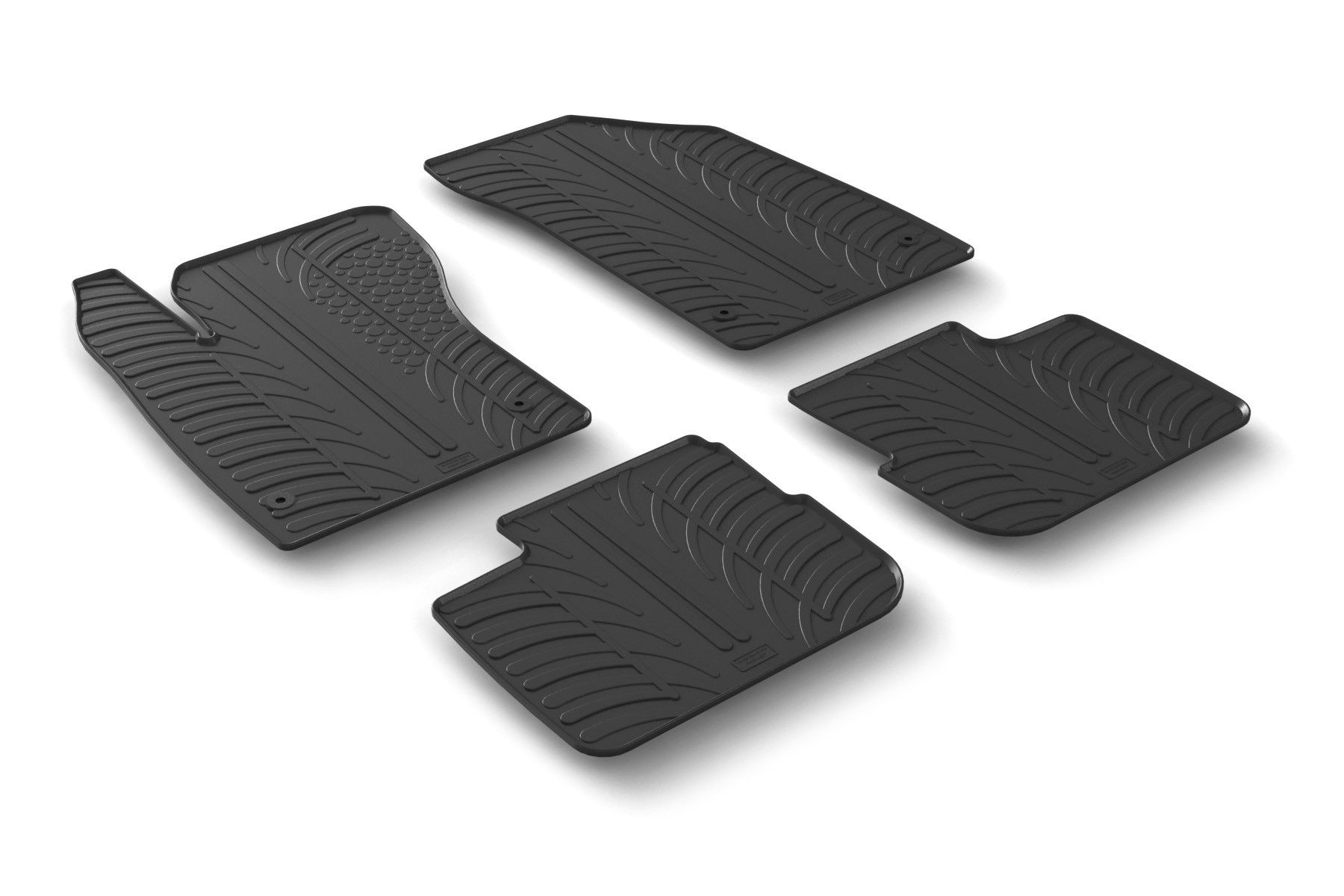 Set tappeti su misura in gomma - compatibile per Fiat Tipo 4p (12/15>)