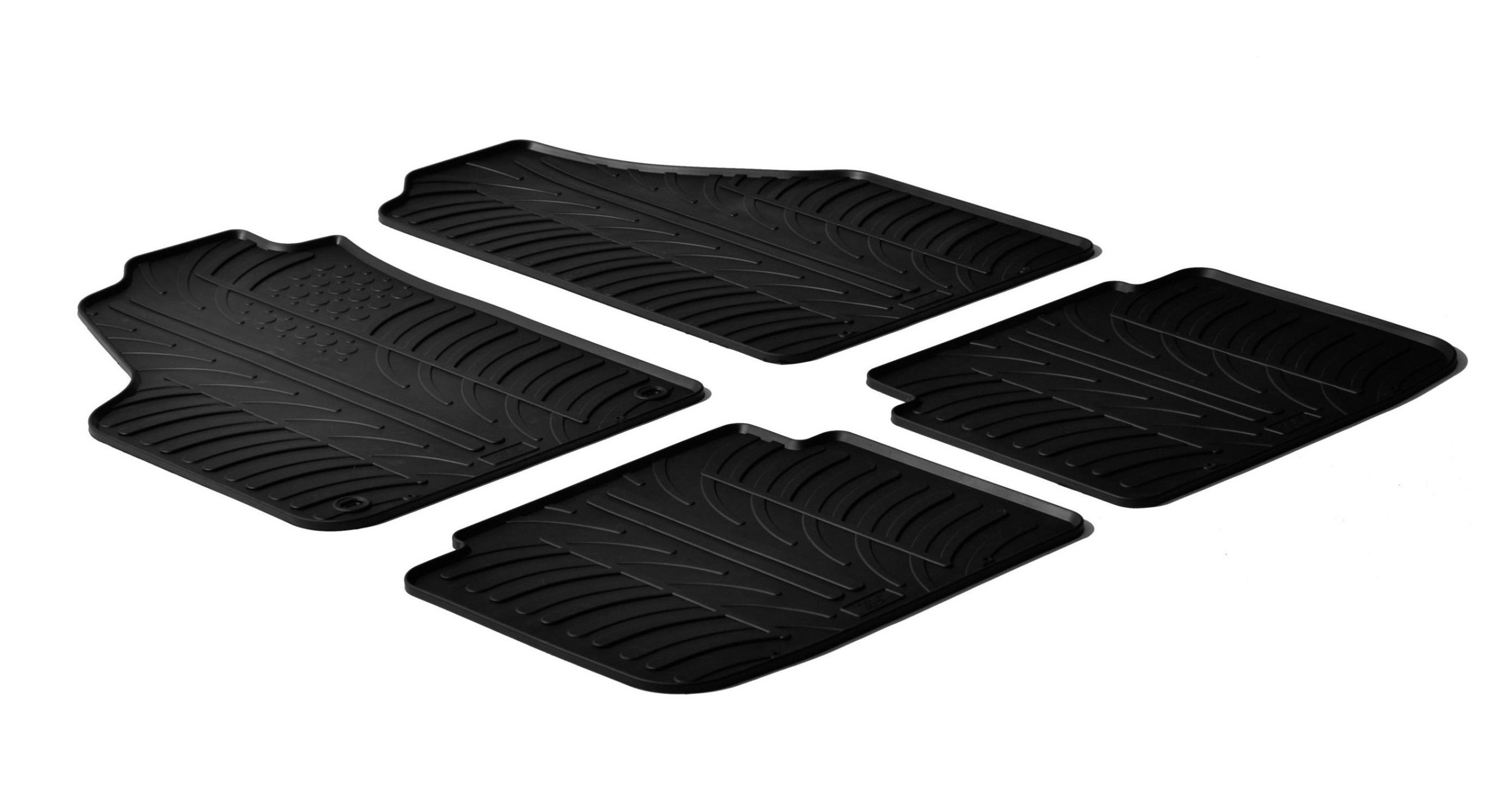 Set tappeti su misura in gomma - compatibile per Fiat Idea (05/08>11/12) - Lancia Musa (10/07>12/13)