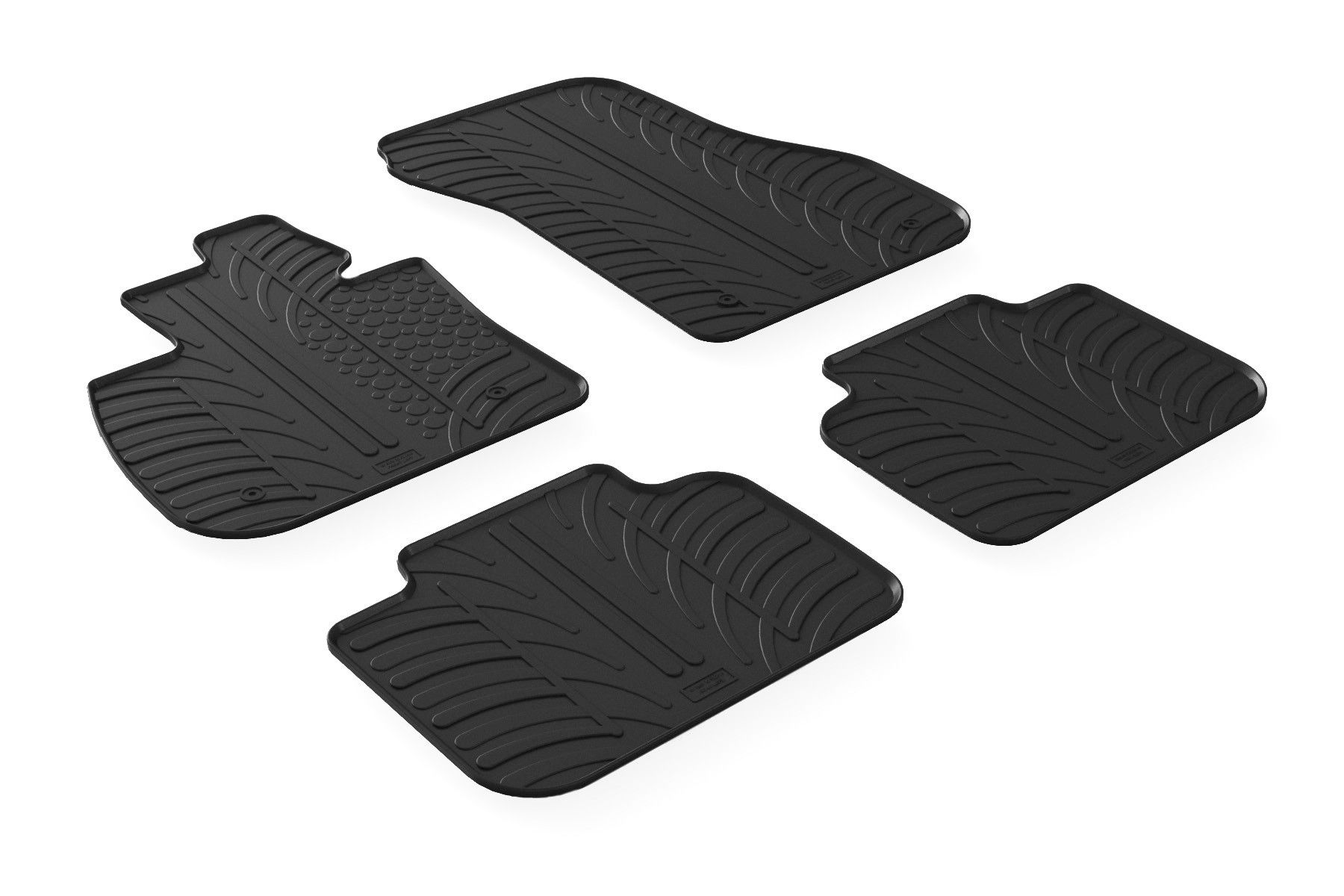 Set tappeti su misura in gomma - compatibile per Bmw X2 (F39) (01/18>12/23)
