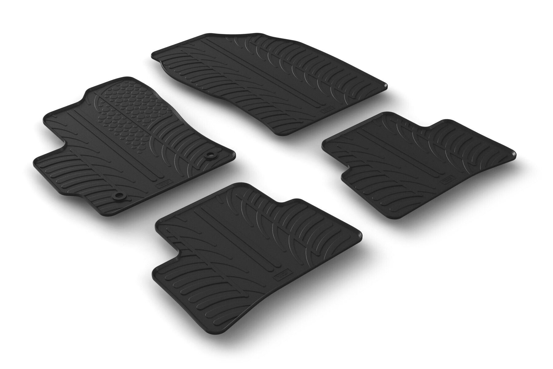Set tappeti su misura in gomma - compatibile per Toyota Corolla Cross 5p (09/22>) automatico, ibrida
