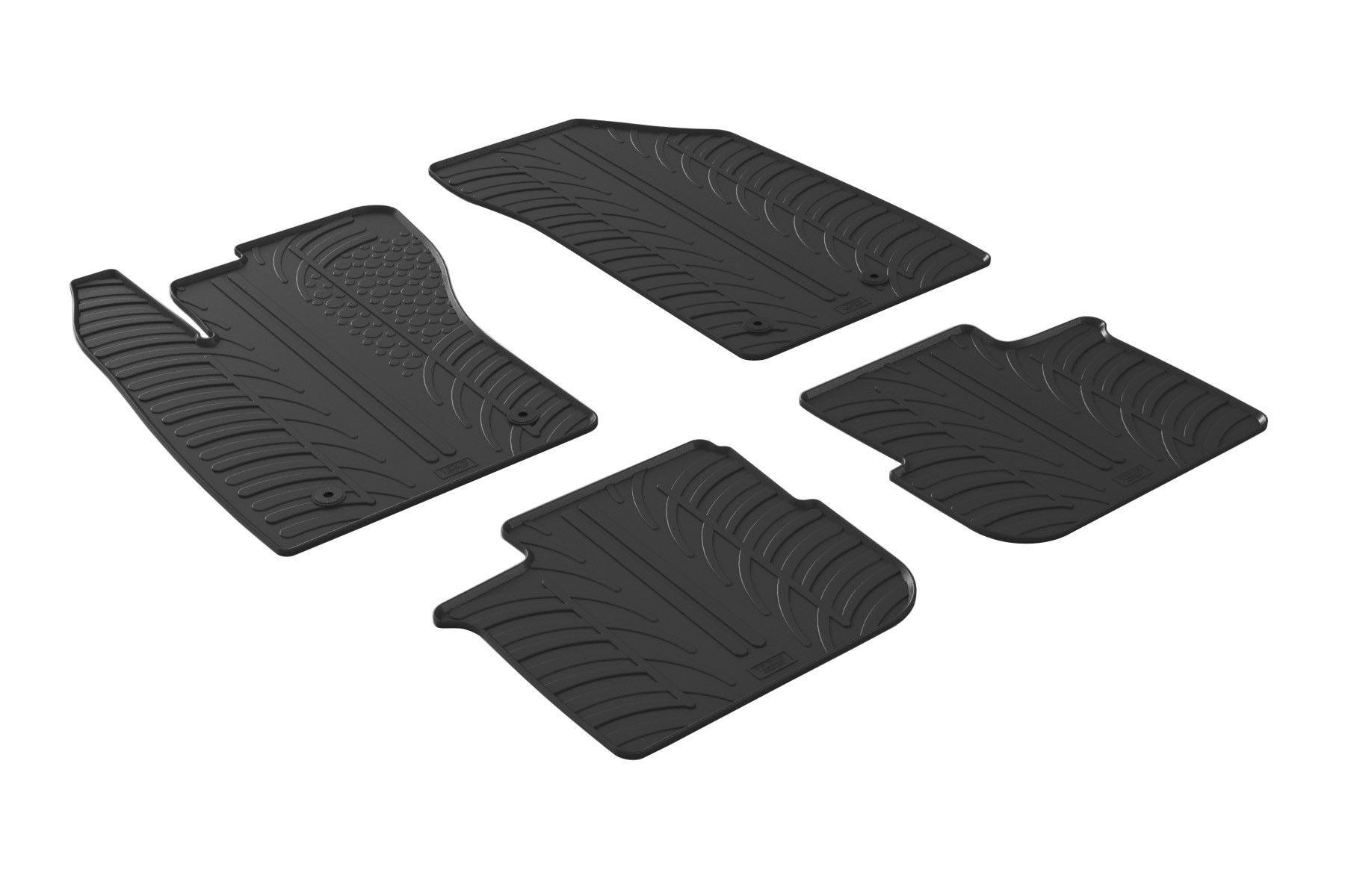 Set tappeti su misura in gomma - compatibile per Fiat Tipo 5p (05/16>09/20) - Fiat Tipo sw (09/16>09/20) - Fiat Tipo 5p (10/20>04/25) - Fiat Tipo Cross (10/20>) - Fiat Tipo sw (10/20>04/25)