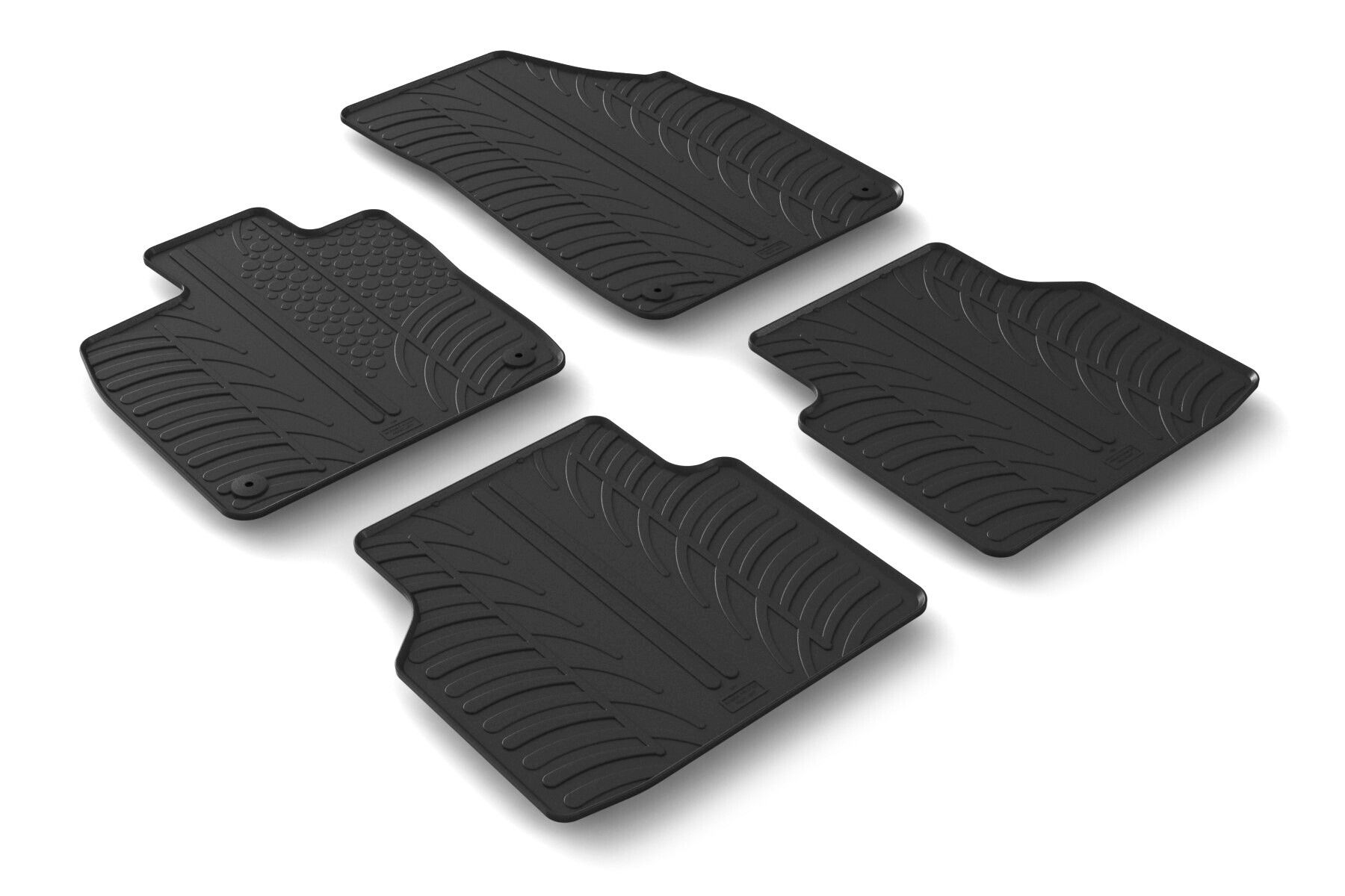 Set tappeti su misura in gomma - compatibile per Skoda Enyaq 5p (11/20>12/24) elettrica - Skoda Enyaq Coupè IV (09/22>12/24) elettrica - Skoda Enyaq 5p (01/25>) elettrica - Skoda Enyaq Coupè IV (01/2