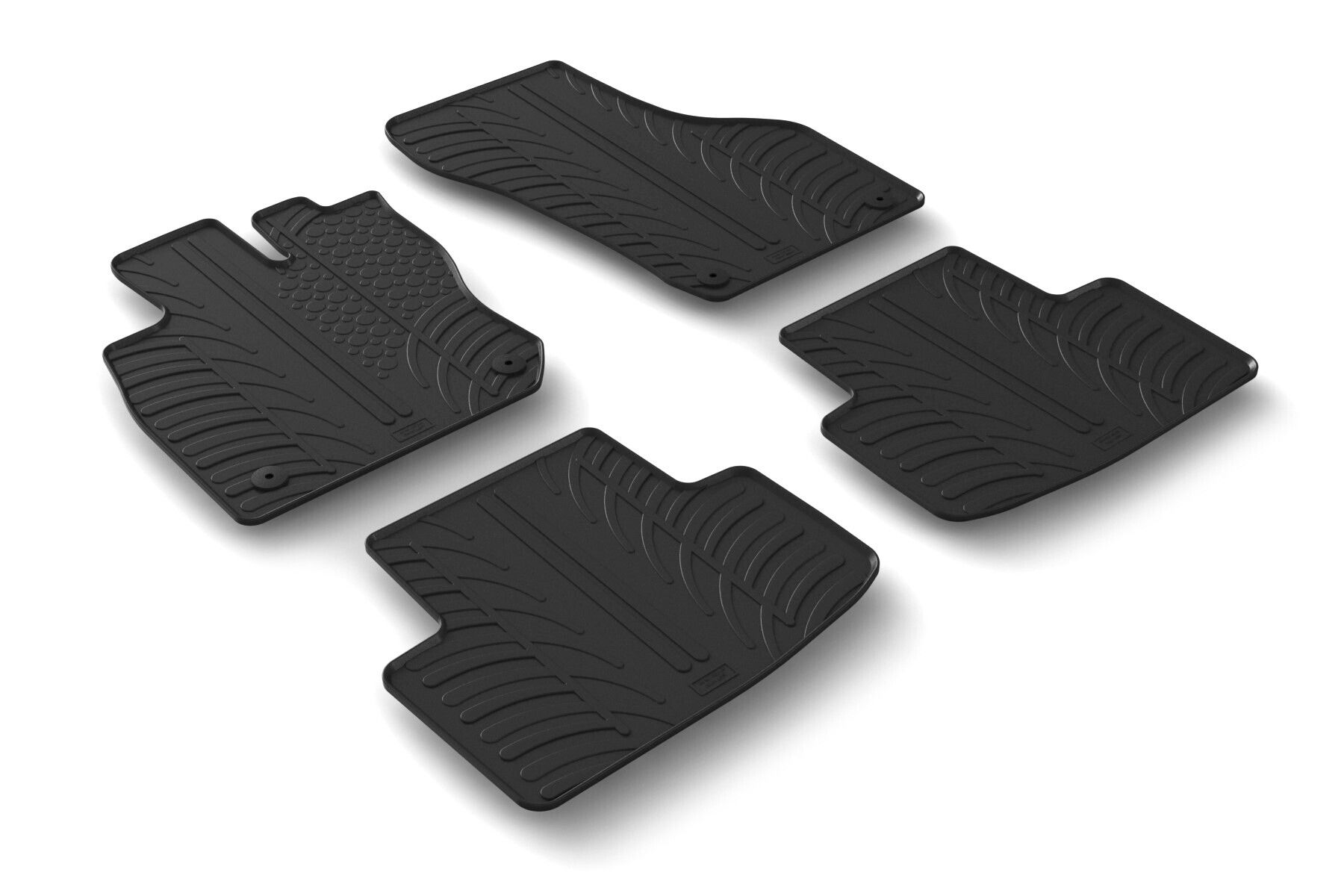 Set tappeti su misura in gomma - compatibile per Skoda Octavia 5p (06/20>02/24) ibrida - Skoda Octavia Wagon (06/20>02/24) ibrida - Skoda Octavia 5p (03/24>) ibrida - Skoda Octavia Wagon (03/24>) ibr