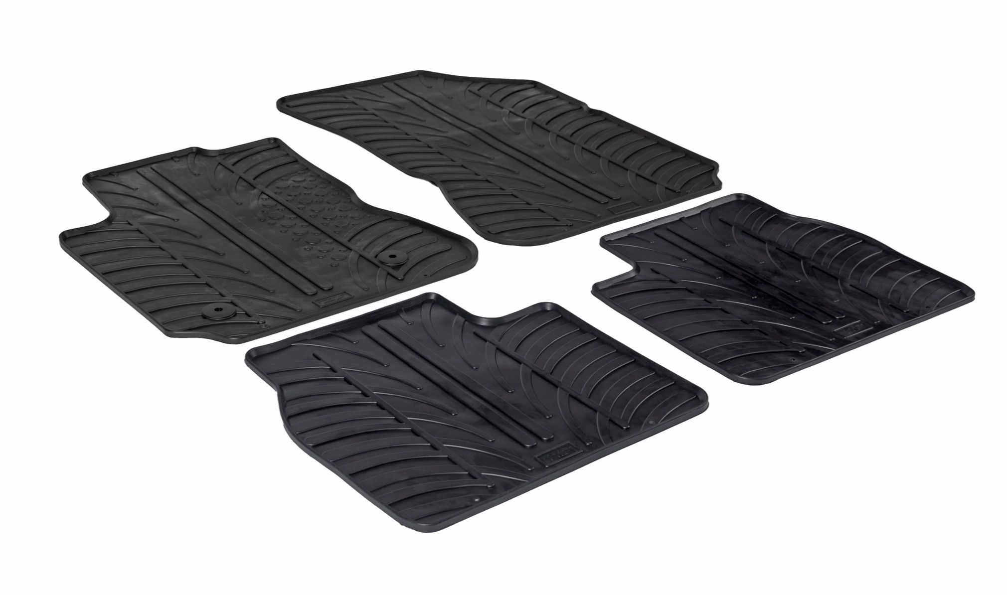Set tappeti su misura in gomma - compatibile per Citroen C4 Cactus (05/14>10/20)