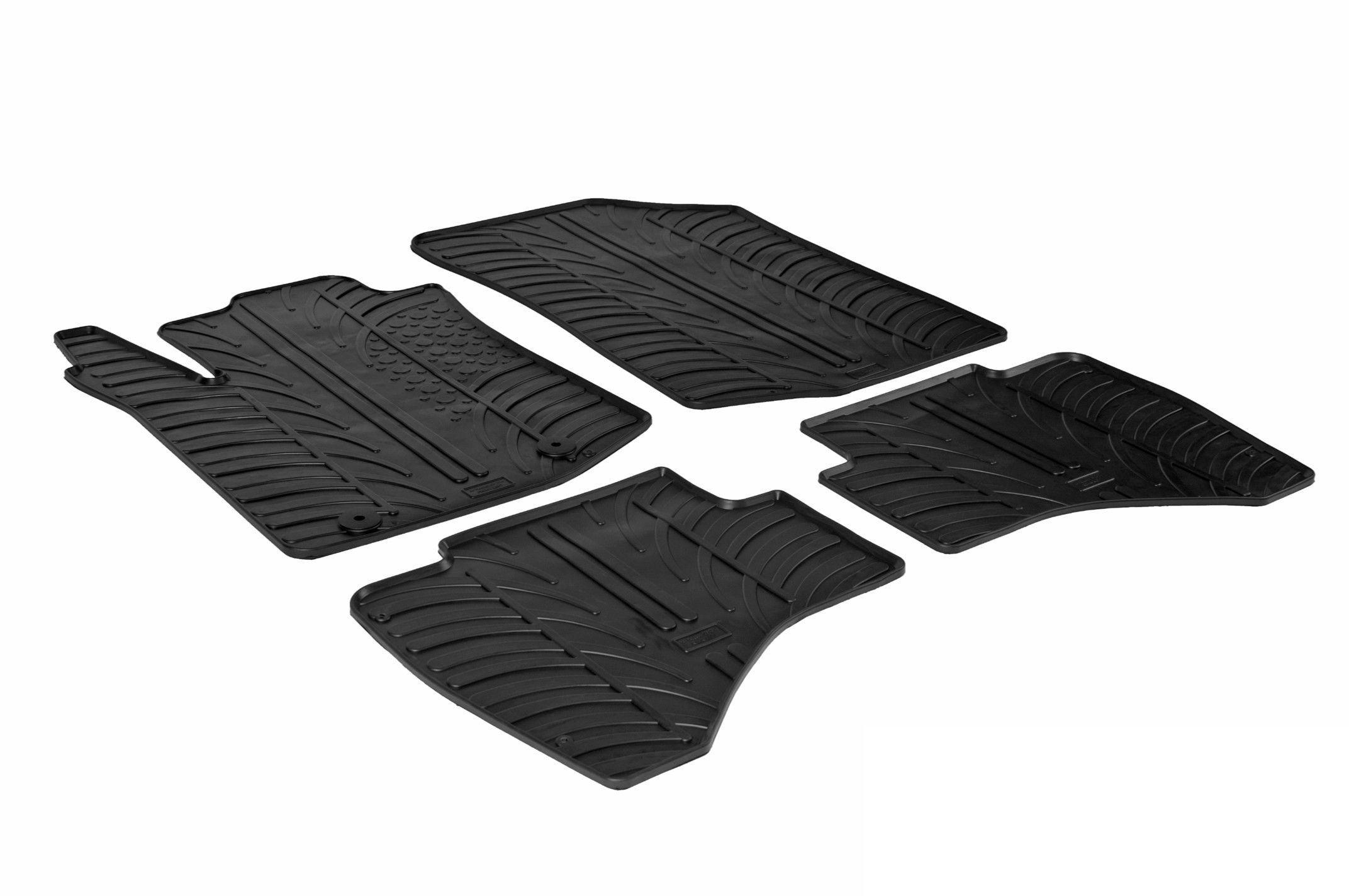 Set tappeti su misura in gomma - compatibile per Citroen C1 3p (06/14>03/21) - Citroen C1 5p (06/14>12/21) - Citroen C1 Airscape 3p (06/14>05/18) - Citroen C1 Airscape 5p (06/14>05/18) - Peugeot 108