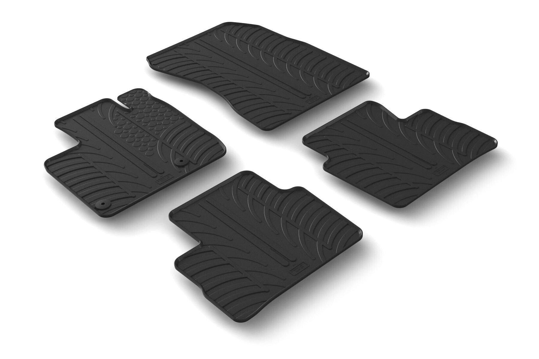 Set tappeti su misura in gomma - compatibile per Nissan Qashqai (04/21>) no elettrico, no ibrida