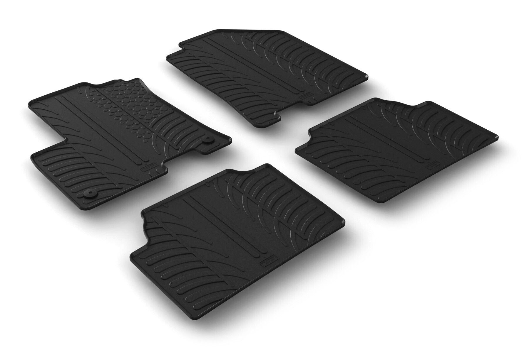 Set tappeti su misura in gomma - compatibile per Kia Niro (01/20>06/22) elettrica