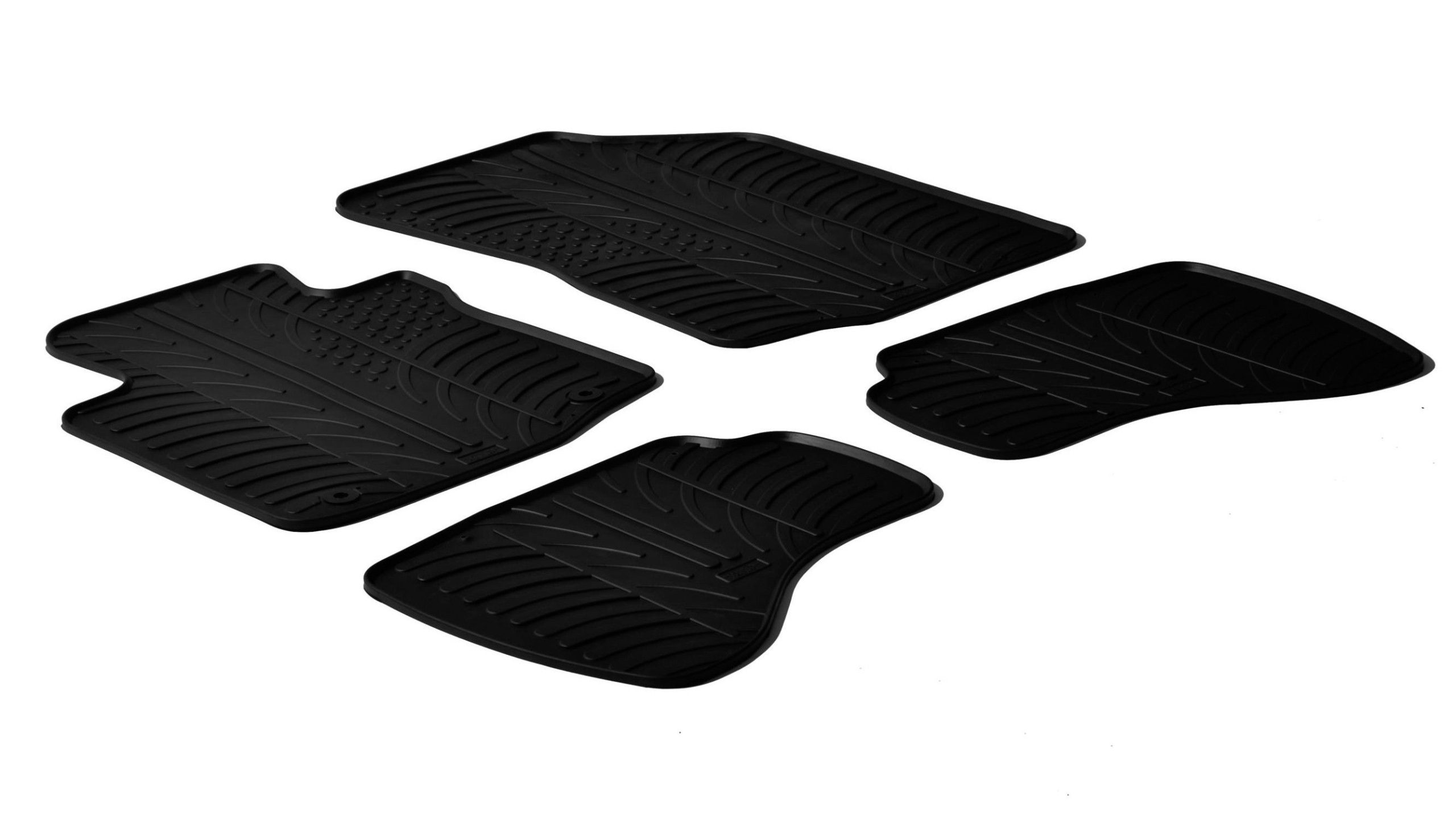 Set tappeti su misura in gomma - compatibile per Citroen C1 3p (05/05>05/14) 2 fix lato guida - Citroen C1 5p (05/05>05/14) 2 fix lato guida - Peugeot 107 3p (07/05>12/14) 2 fix lato guida - Peugeot