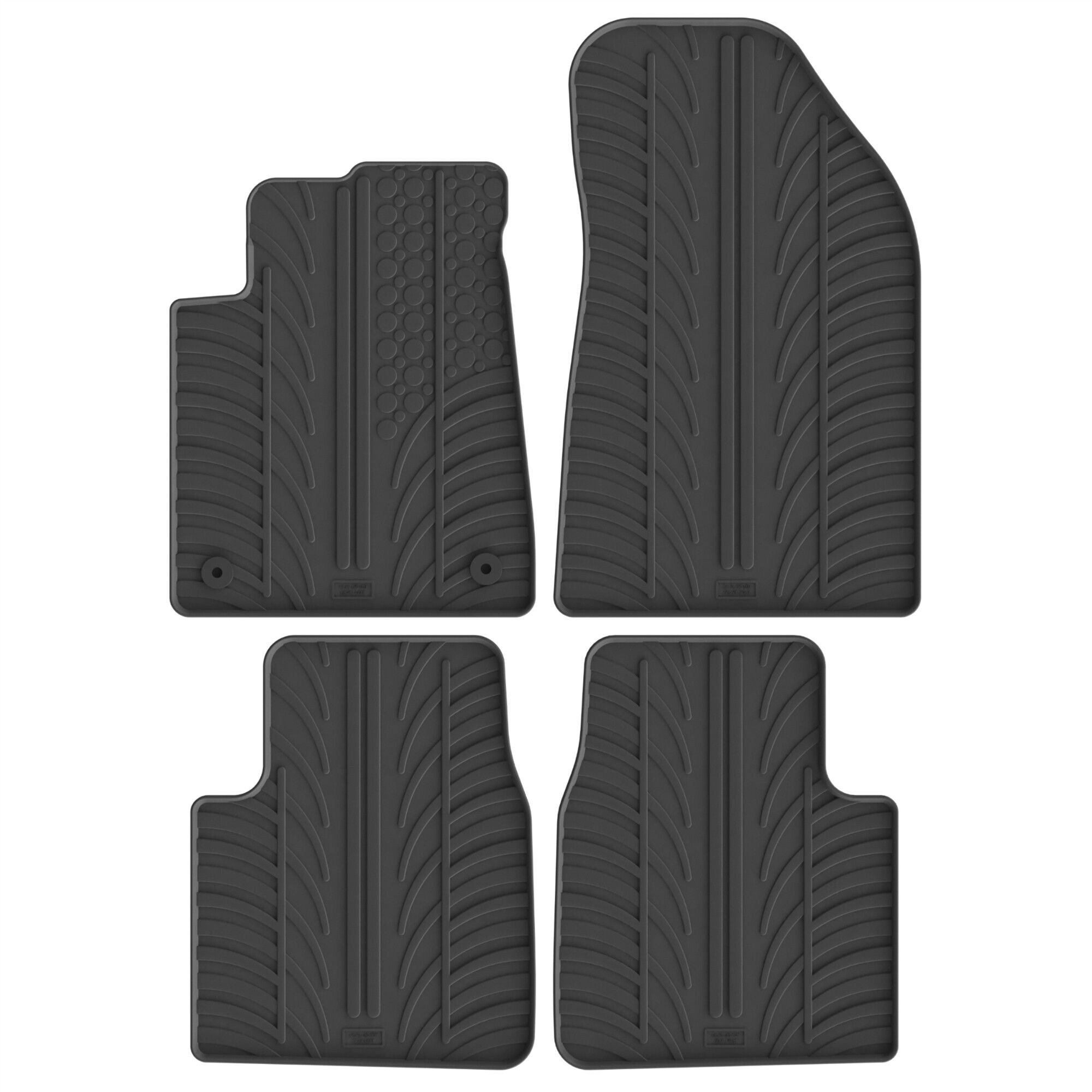 Set tappeti su misura in gomma - compatibile per Citroen C3 Aircross (08/24>)