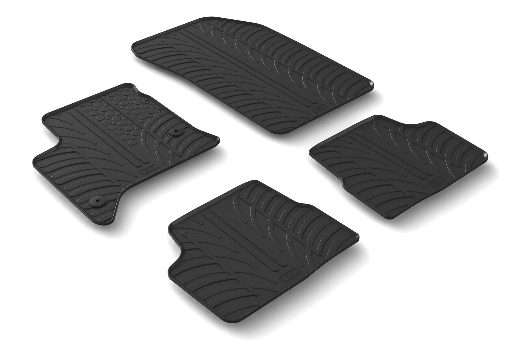 Set tappeti su misura in gomma - compatibile per Fiat 600 5p (09/23>) automatico