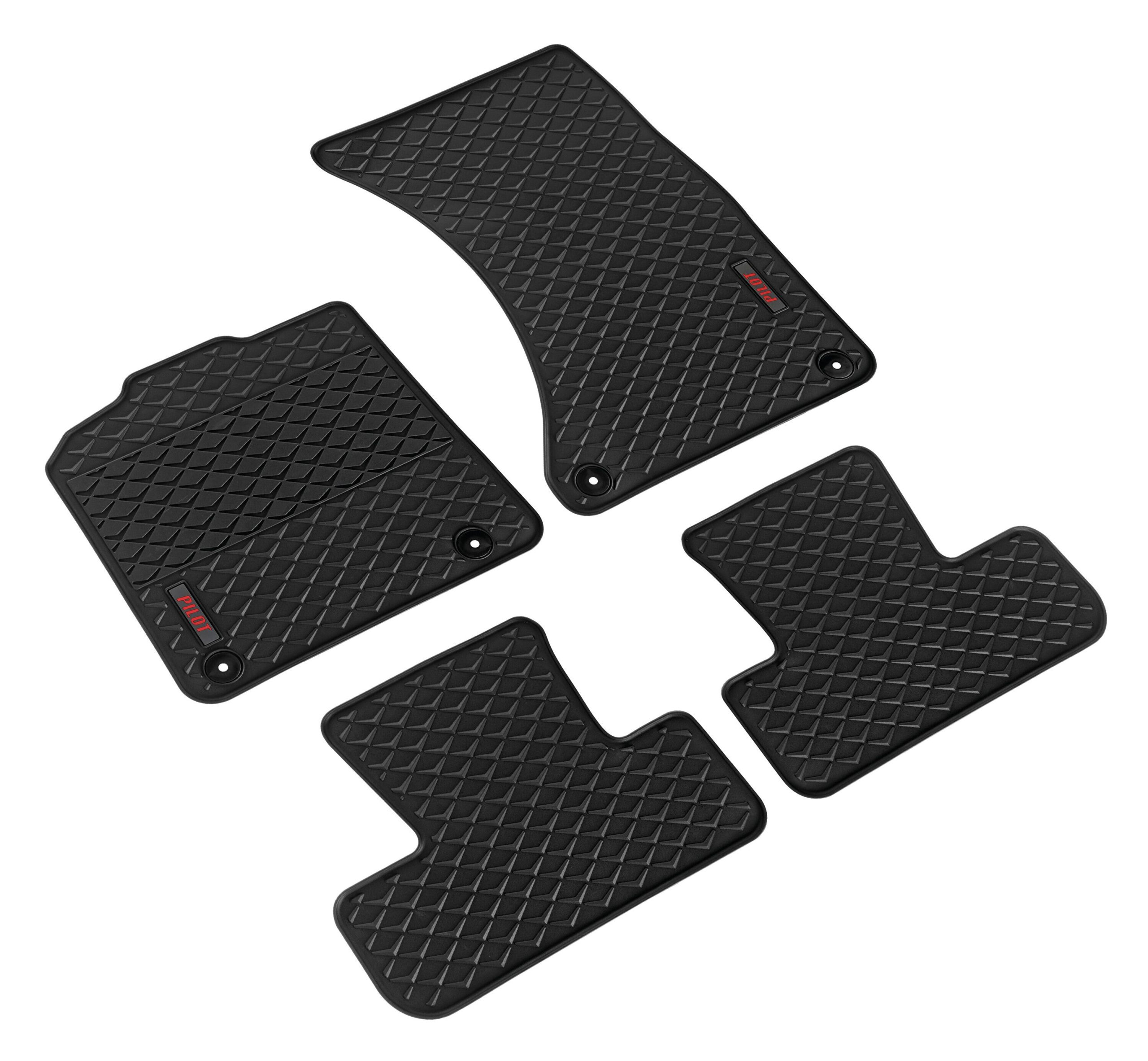 Pilot, set tappeti su misura in eco gomma - compatibile per Audi Q5 5p (11/08>02/17)