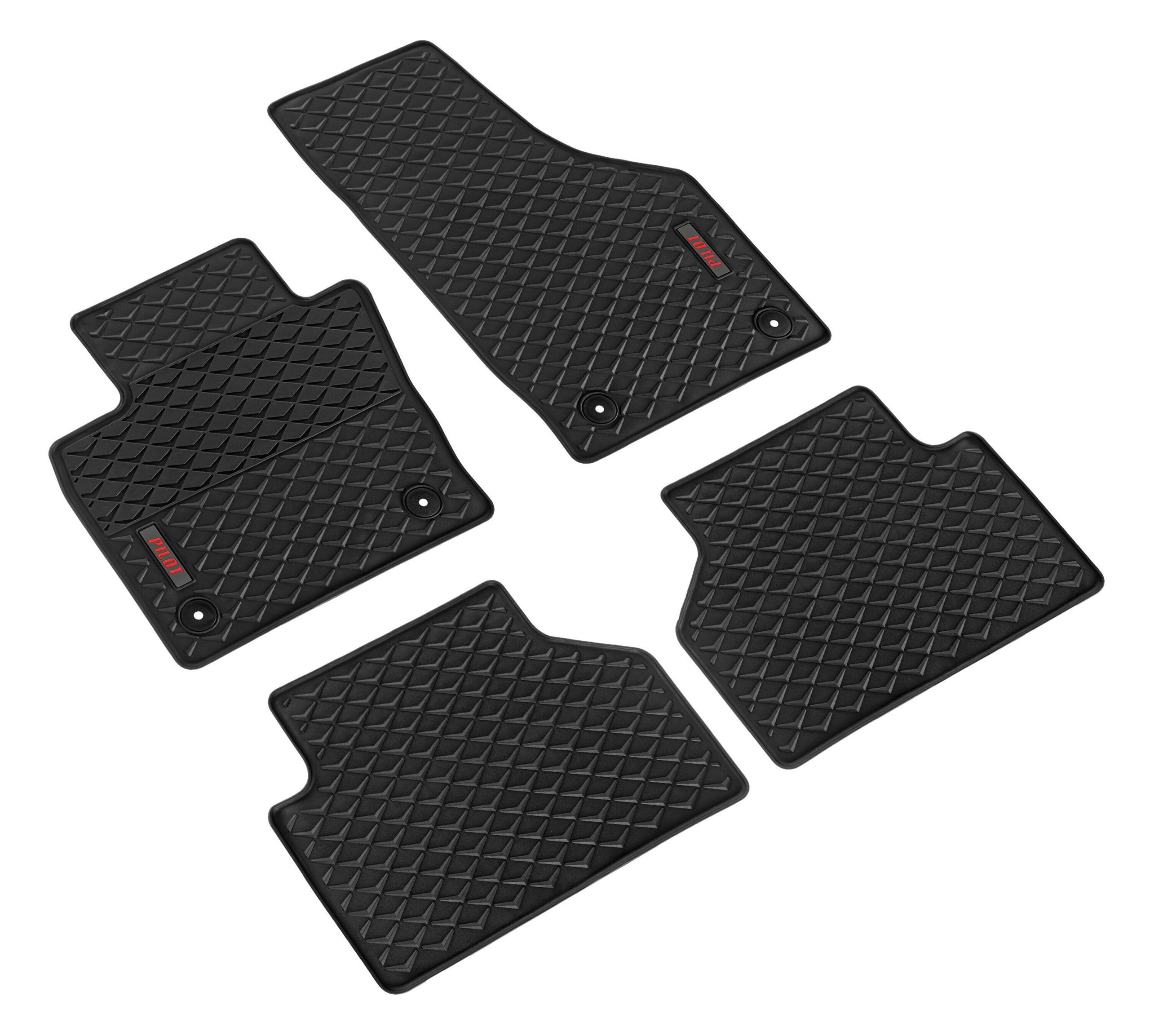 Pilot, set tappeti su misura in eco gomma - compatibile per Audi Q3 (10/11>12/18)