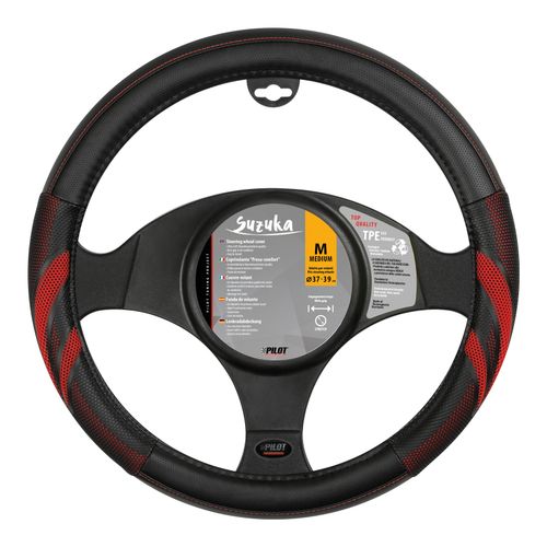 Suzuka, coprivolante in Skeentex - M - Ø 37/39 cm - Rosso