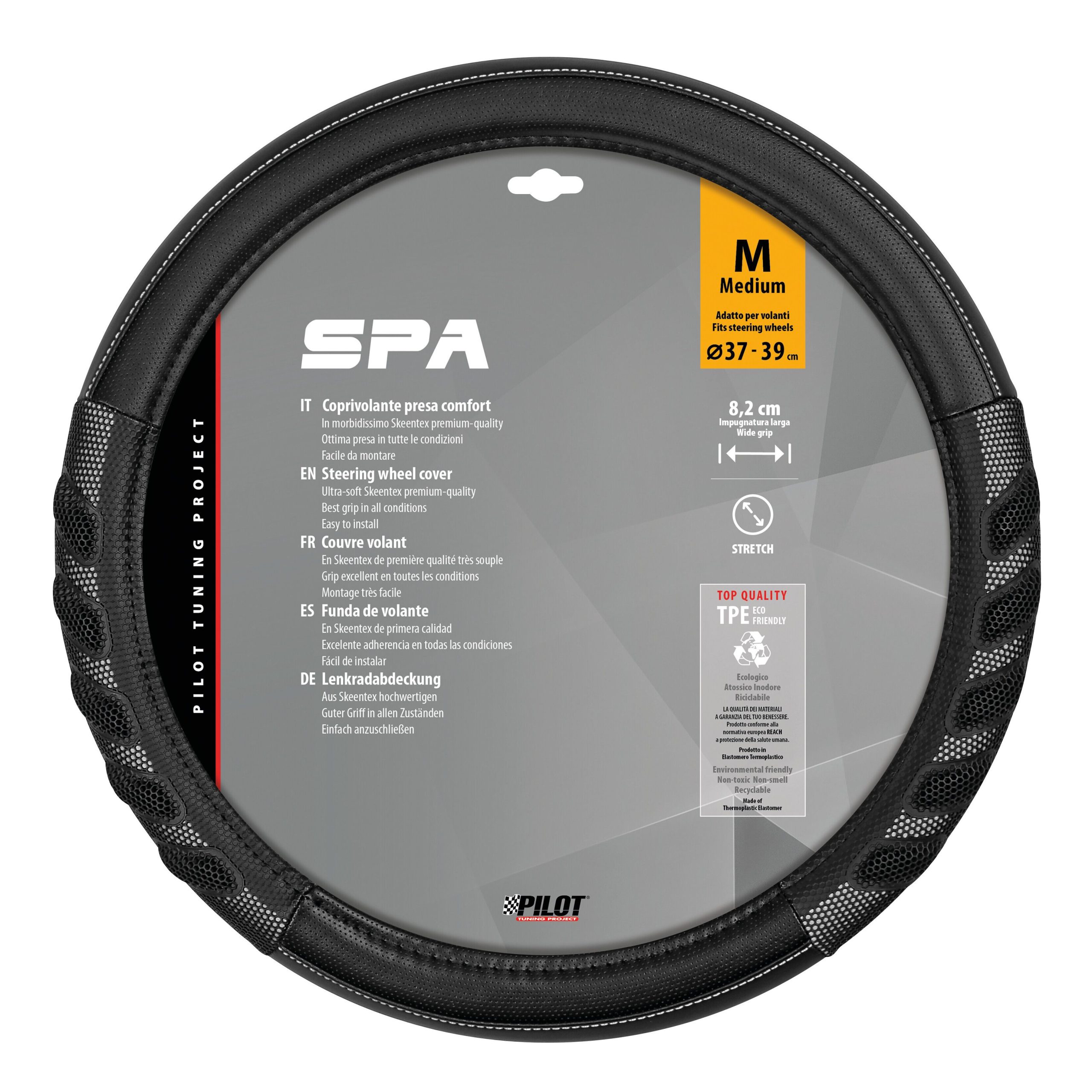 Spa, coprivolante in Skeentex - M - Ø 37/39 cm - Grigio