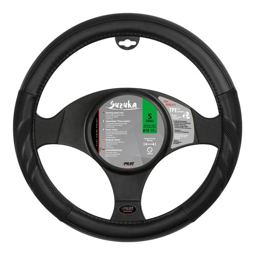 Suzuka, coprivolante in Skeentex - S - Ø 35/37 cm - Nero