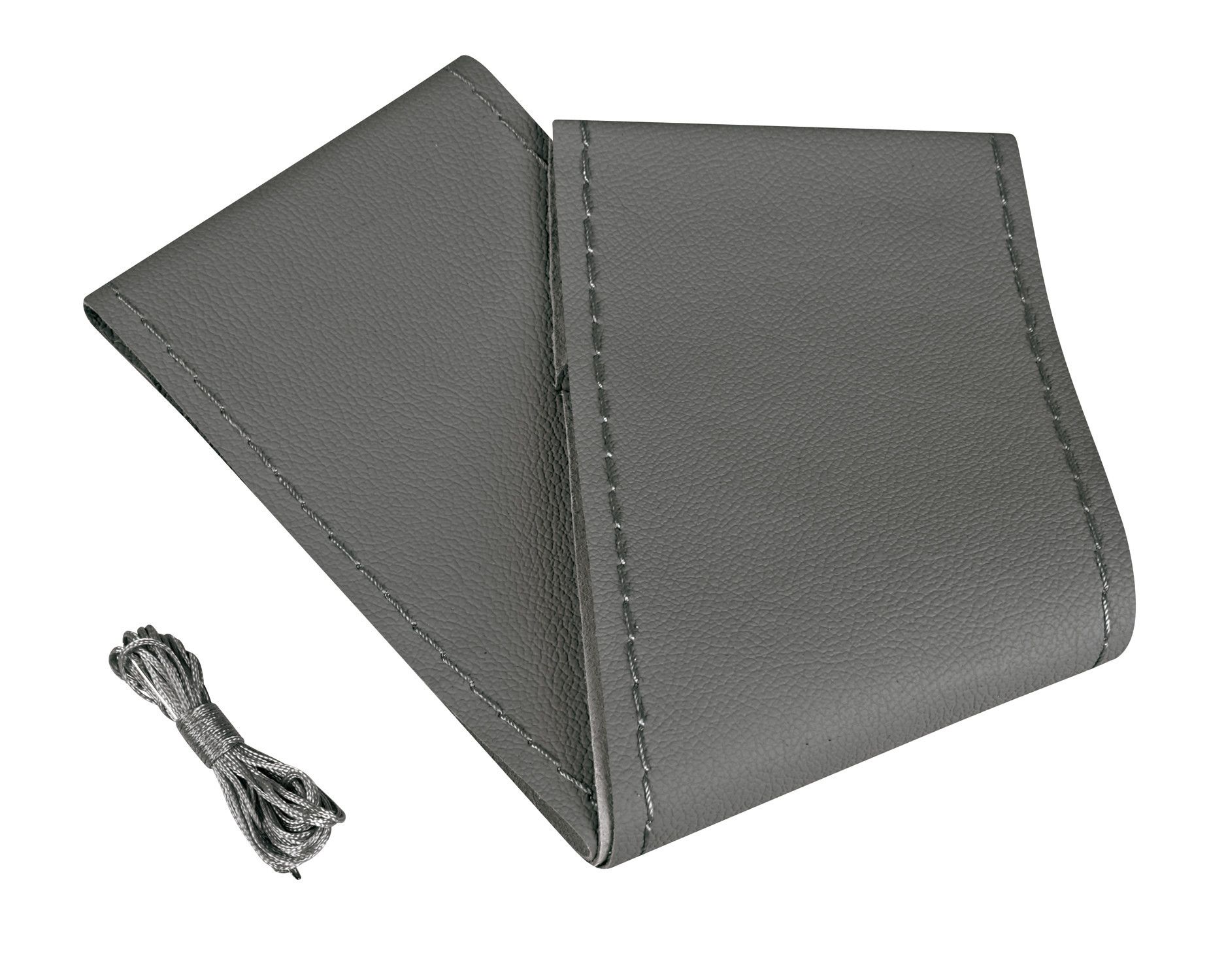 Standard, coprivolante in pelle - L - Ø 37/39 cm - Grigio