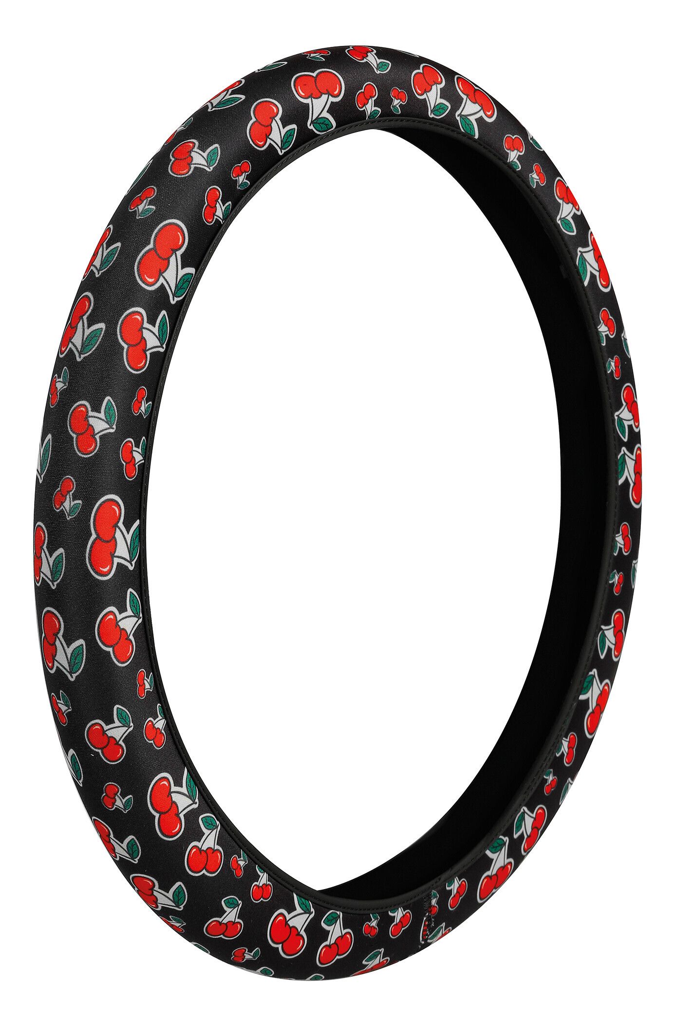 Skin-Cover, coprivolante elasticizzato in poliestere - Ciliegie - M - Ø 38/40 cm