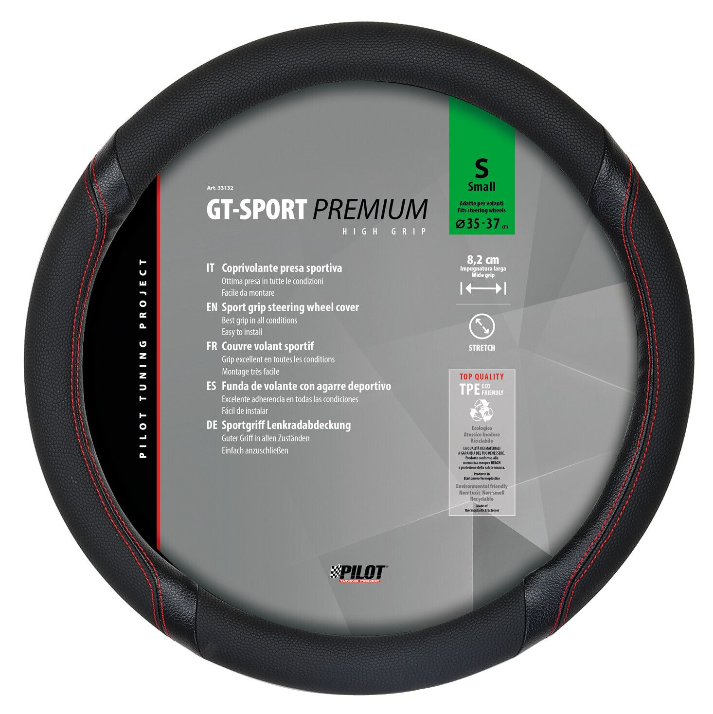 GT-Sport, coprivolante in Skeentex - S - Ø 35/37 cm
